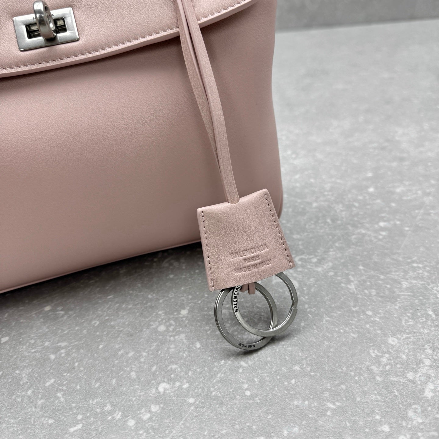 Balenciaga Rodeo Mini Pastel Pink Suede Tote Bag