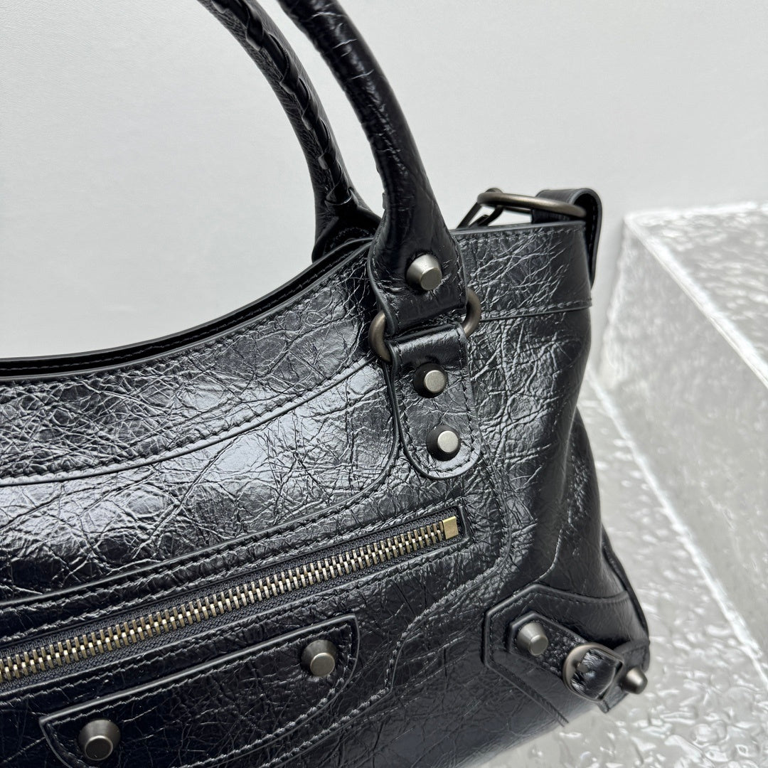 Balenciaga Le City First Black Arena Lambskin