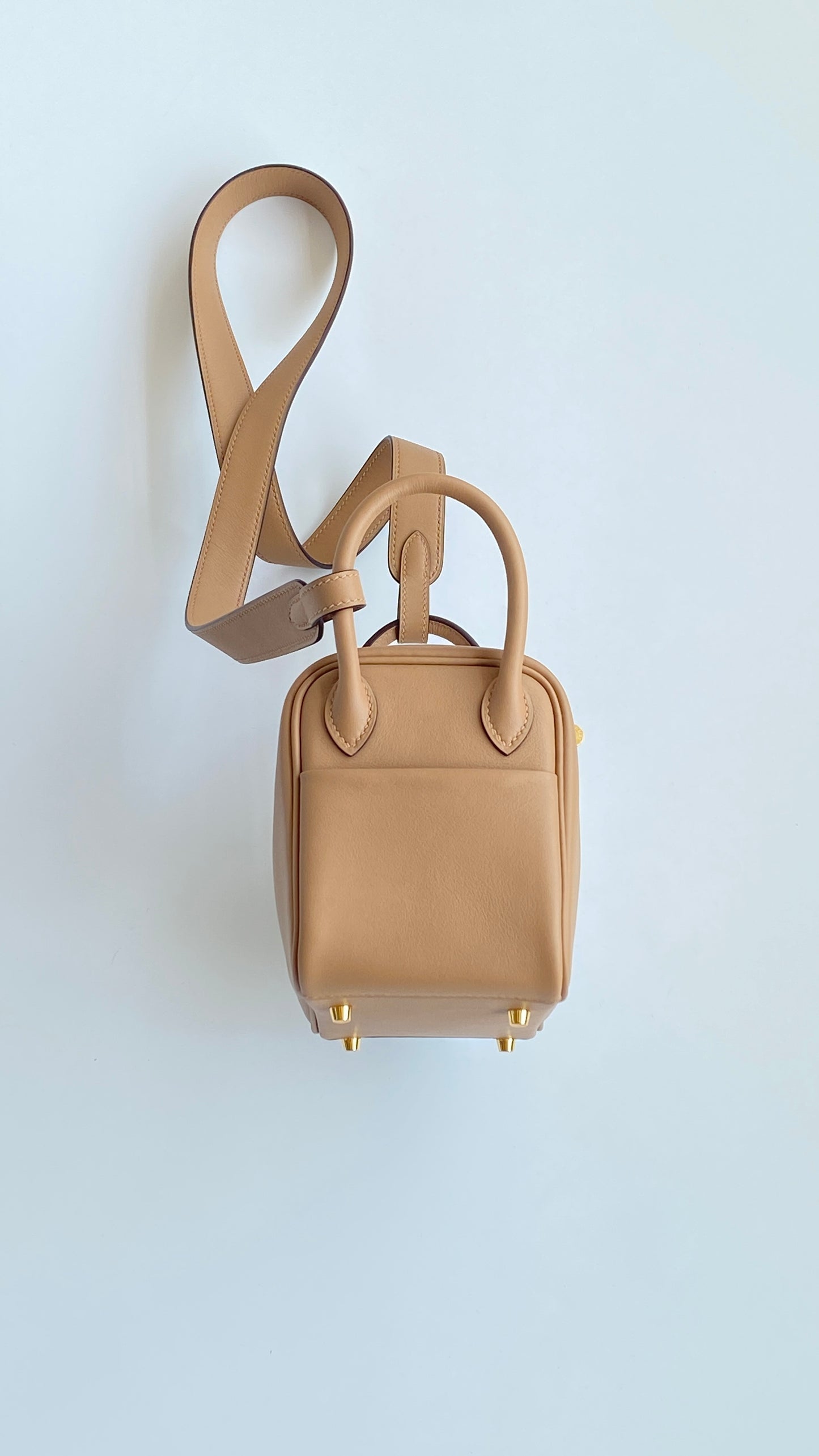 Hermès Lindy 26 Light Brown Leather Bag