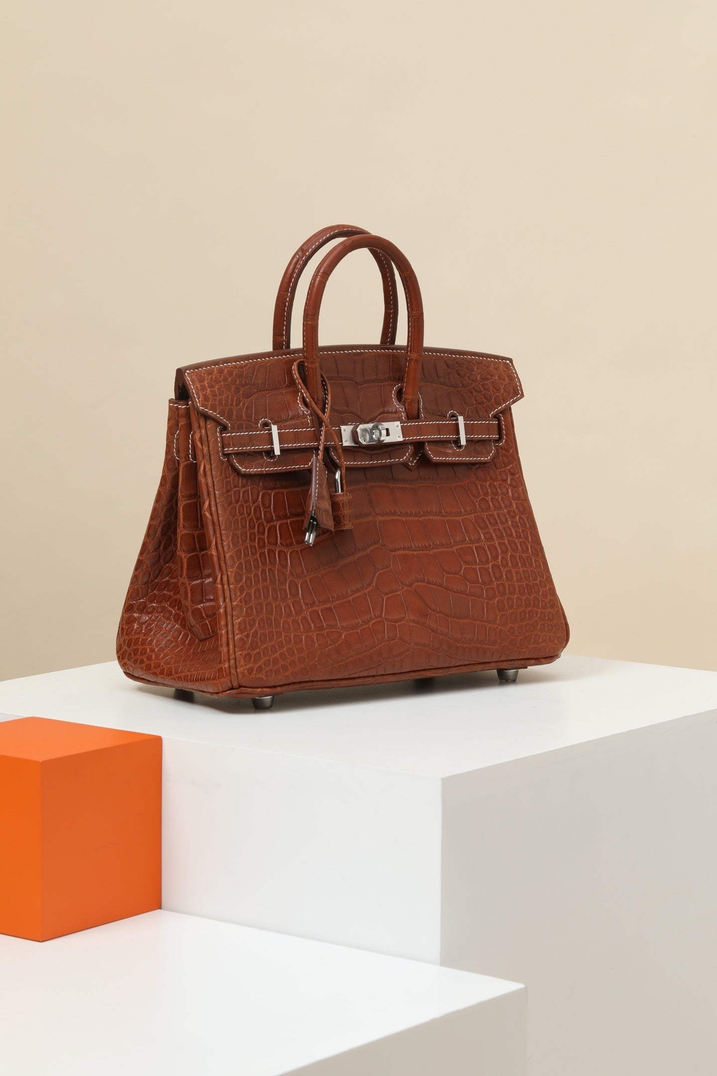 Hermès Birkin 35 Matte Fauve Barenia Alligator