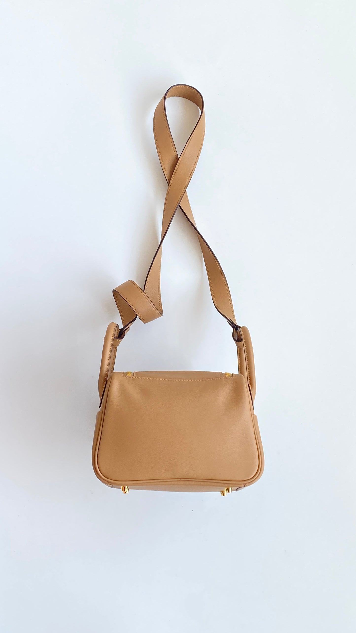 Hermès Lindy 26 Light Brown Leather Bag