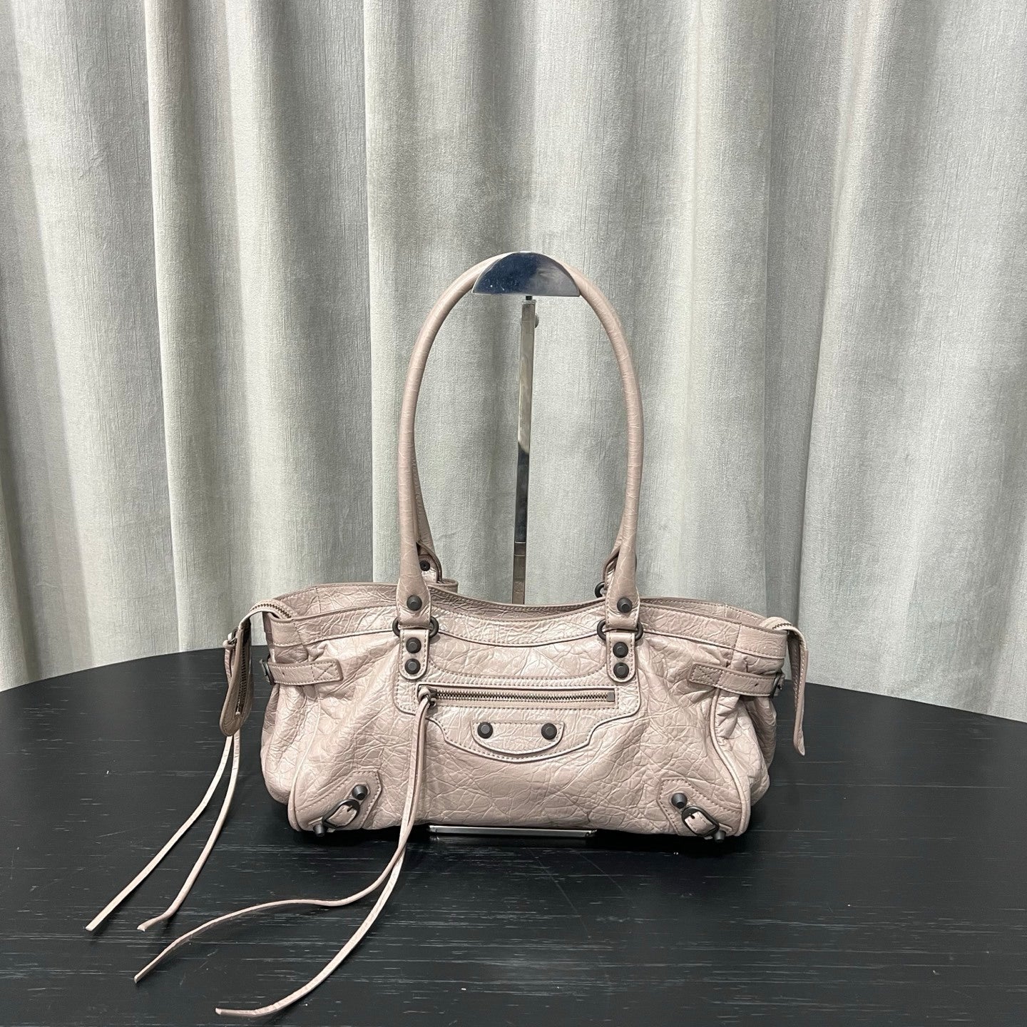 Balenciaga Bel Air Black Smooth Calfskin Shoulder Bag