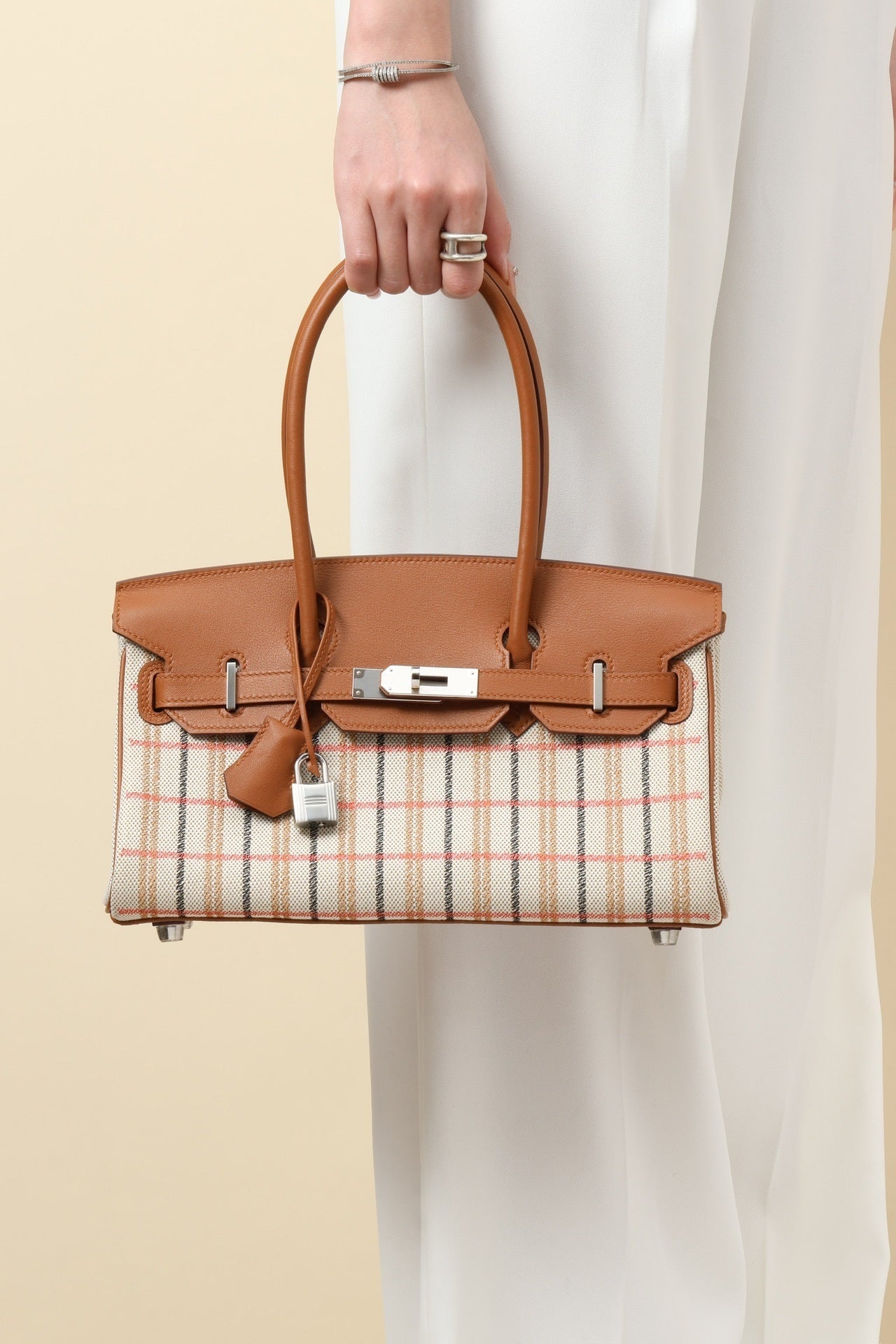 Hermès Shoulder Birkin Light 29 Toile H Canvas