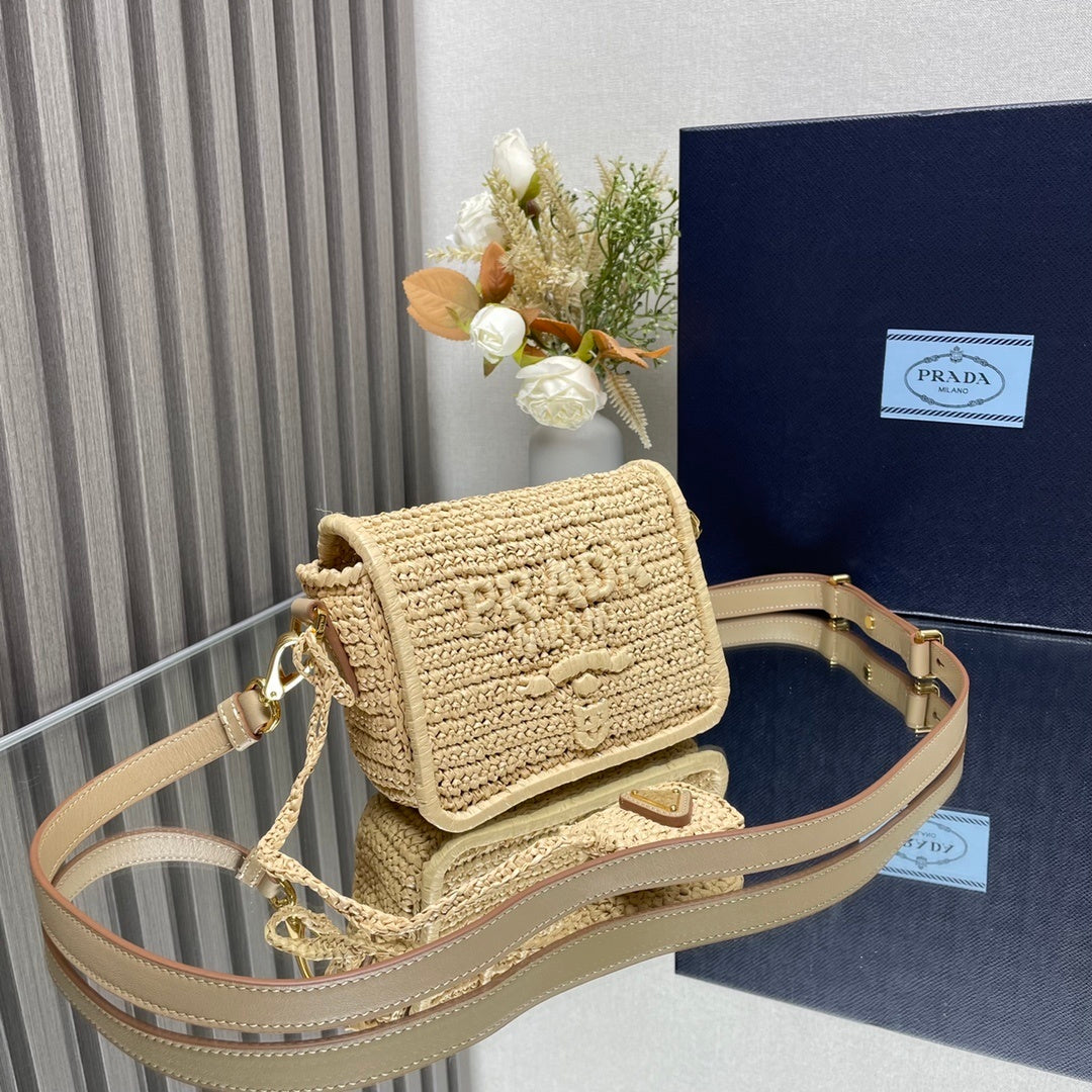 Prada Re-Edition Crochet Mini Shoulder Bag / Crochet Brique Bag