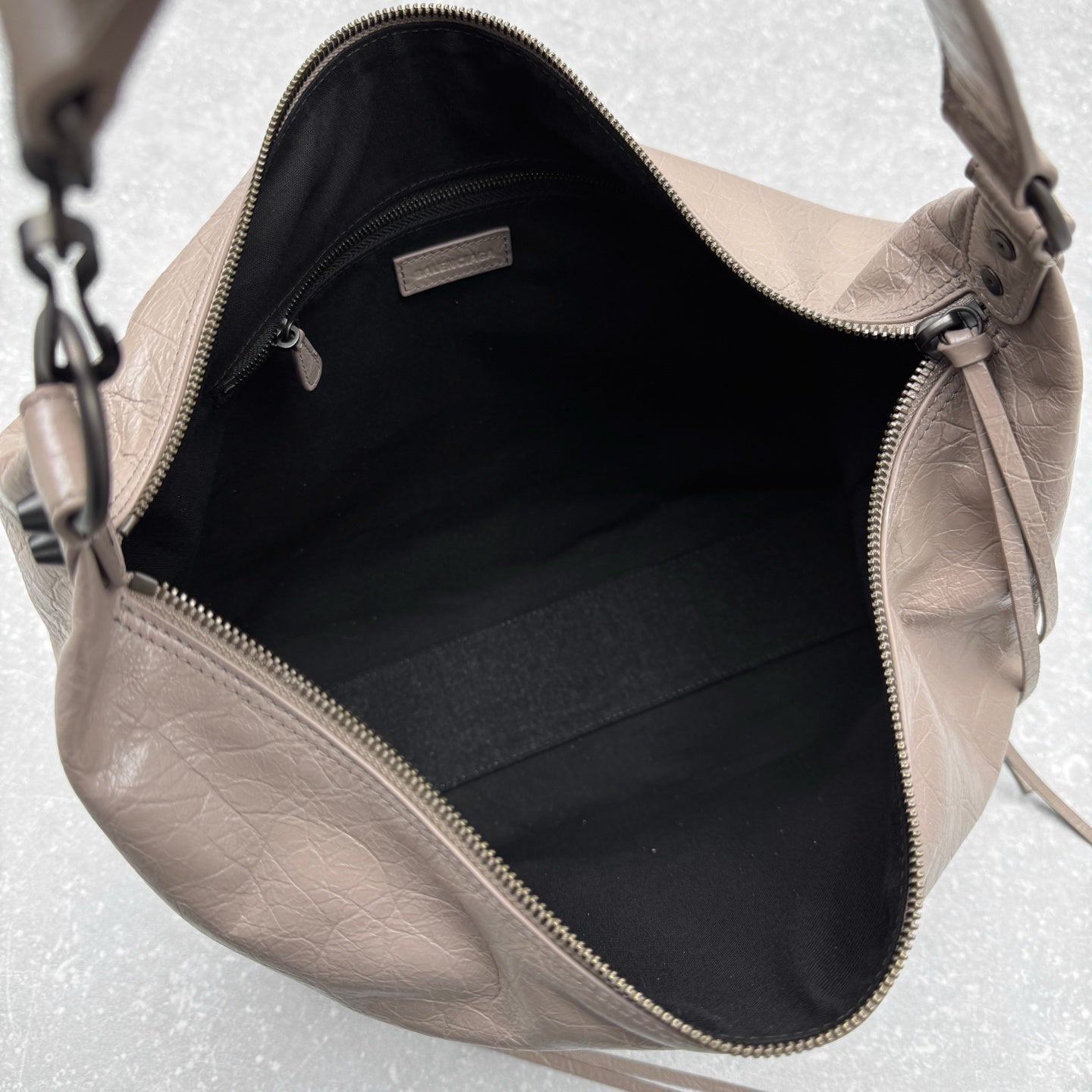 Balenciaga Le City Hobo Arena Lambskin Studded Bag