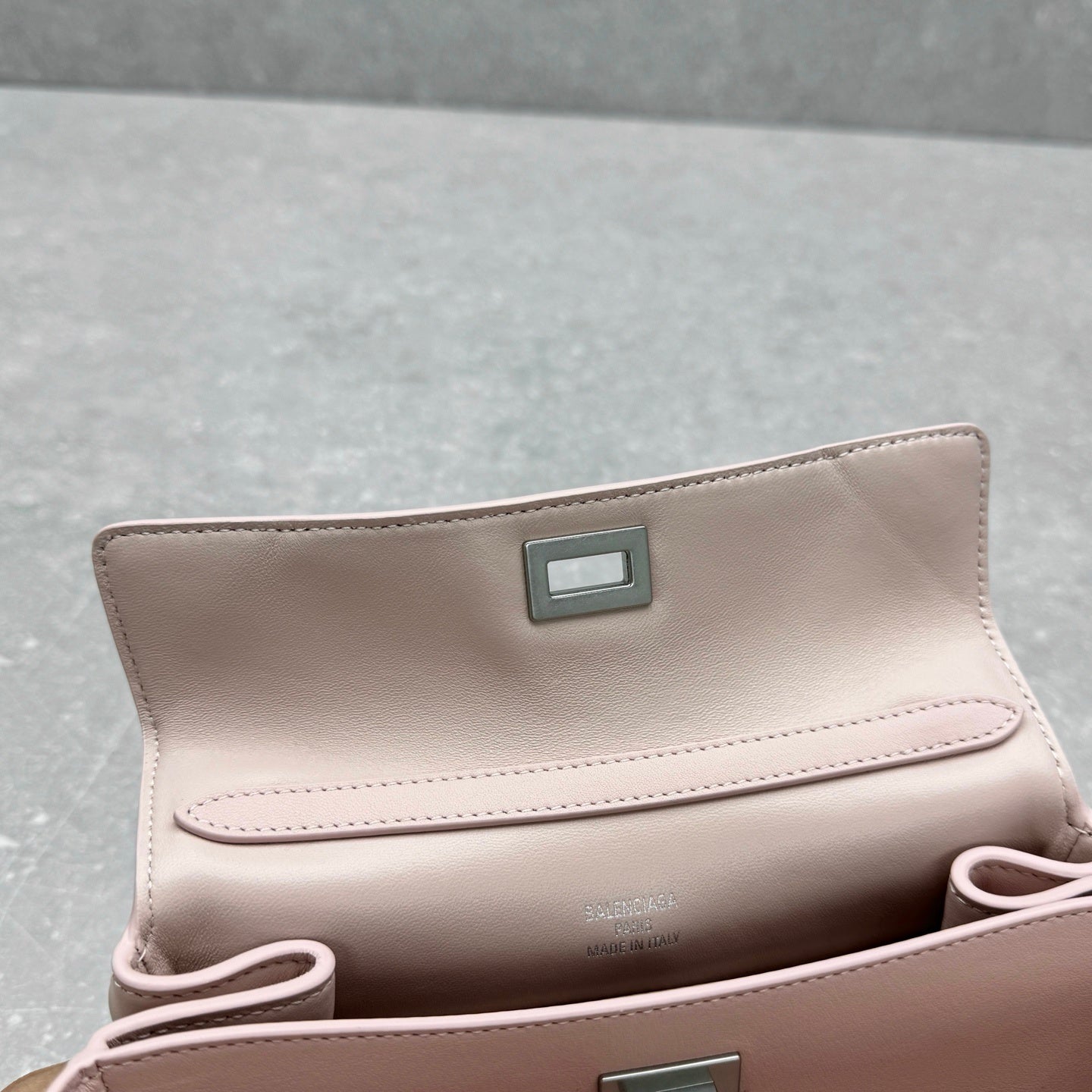 Balenciaga Rodeo Mini Pastel Pink Suede Tote Bag