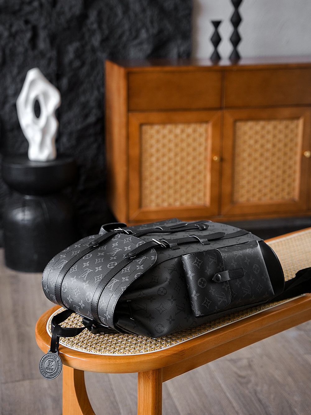 Louis Vuitton Christopher Backpack in Monogram Eclipse Reverse