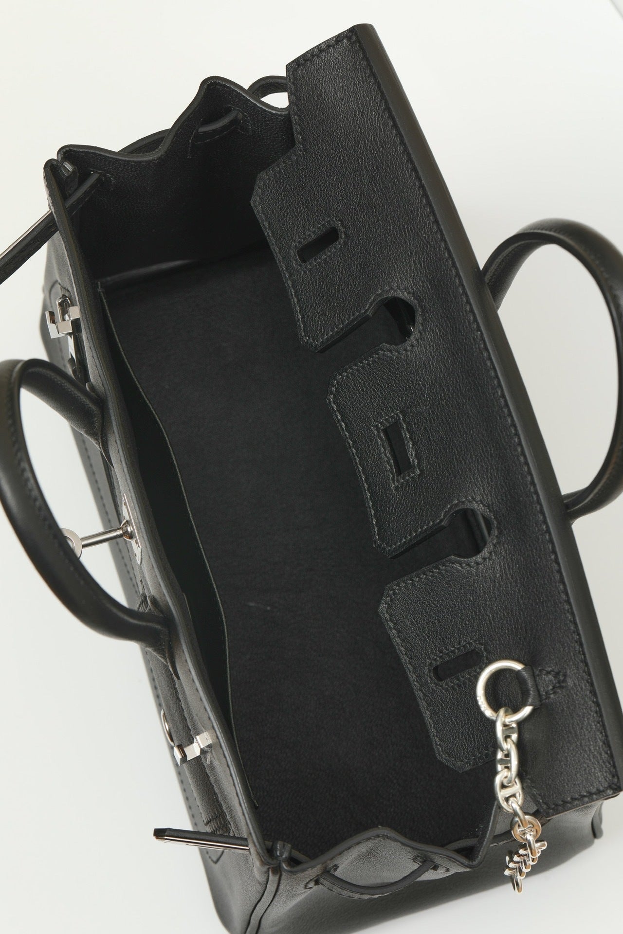 Hermès Birkin Rock 25 Black Volupto Leather