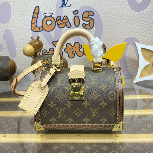 Louis Vuitton Speedy Trunk 20/25 – Monogram Canvas Bag with Cowhide Leather and Gold Hardware