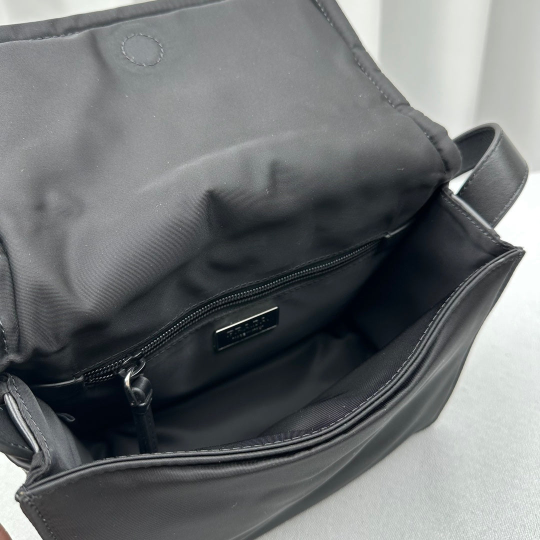 Prada Traveller Small Padded Re-Nylon Shoulder Bag – Black