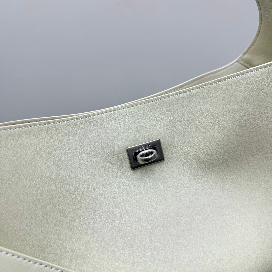Balenciaga Bel Air Small Shoulder Bag | Silver Hardware Luxury Handbag