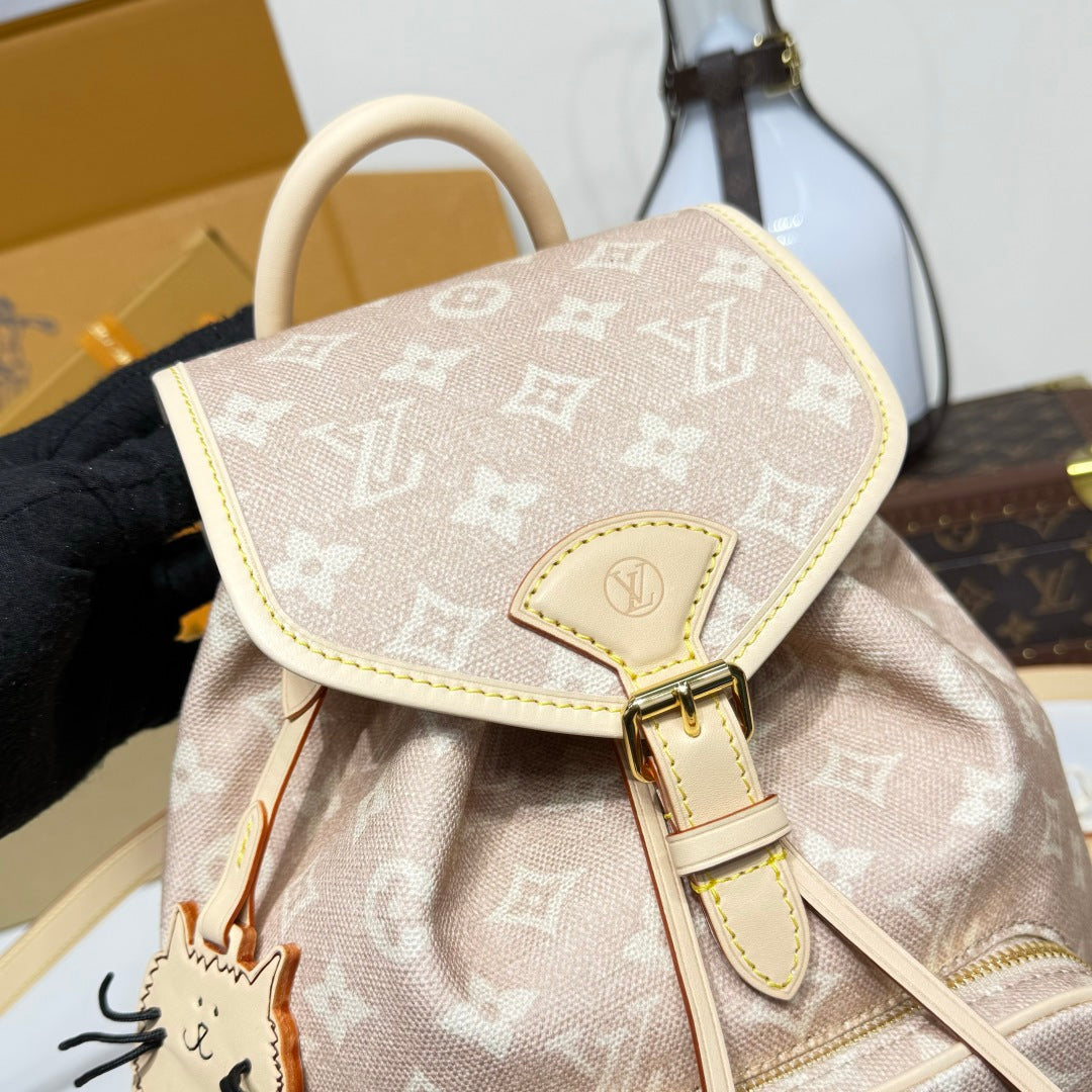 Louis Vuitton Montsouris PM Monogram Canvas Handbag Luxury Designer Bag