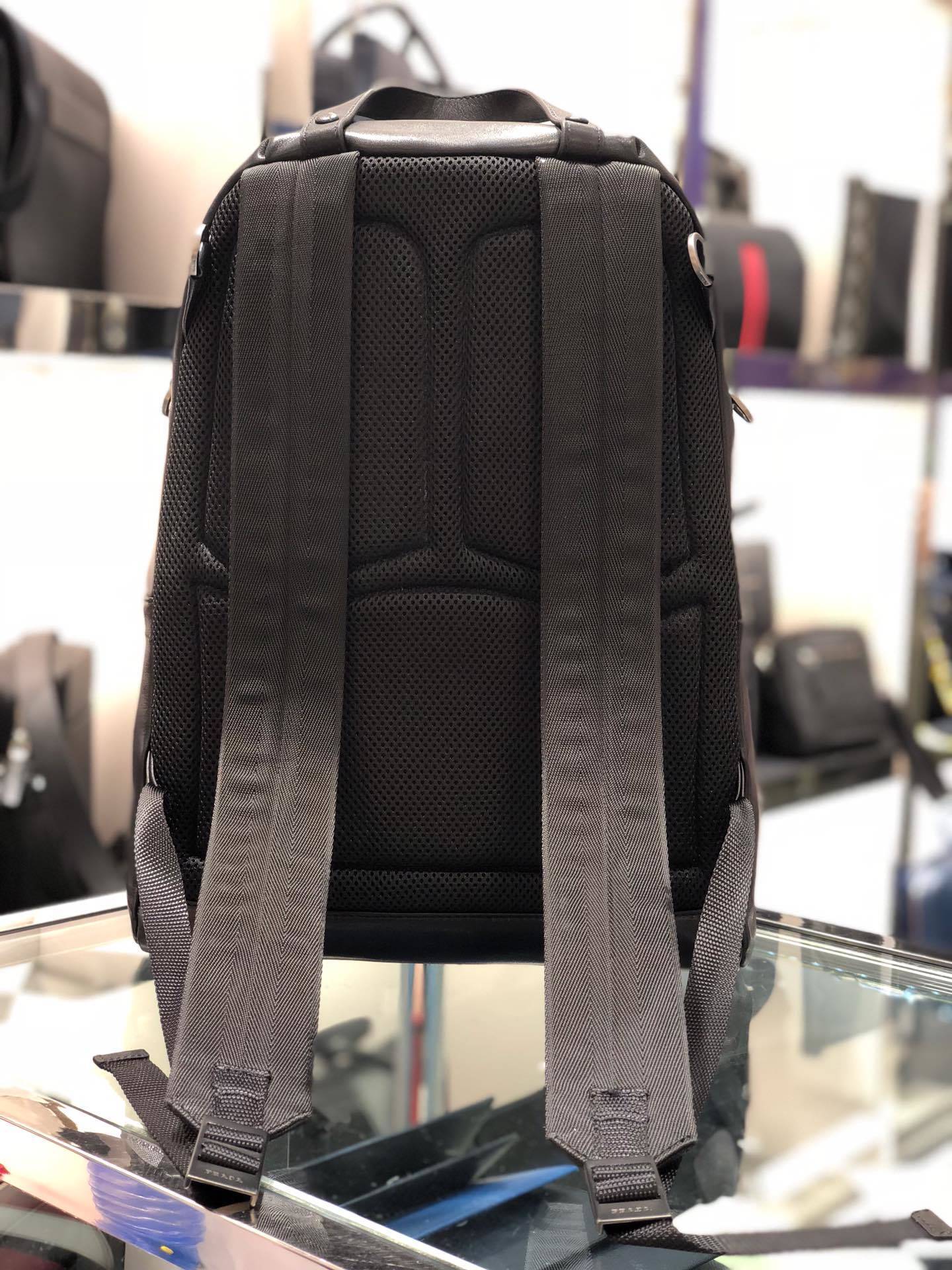 Prada Sporty Chic Black Calf Leather Backpack