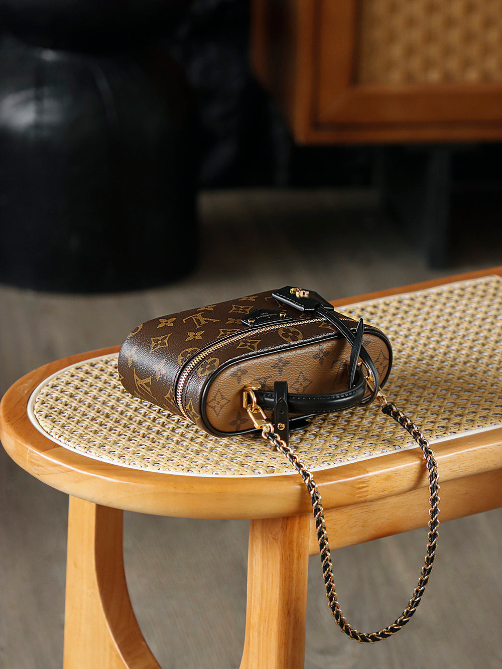 Louis Vuitton Vanity PM Bag in Monogram & Monogram Reverse Canvas