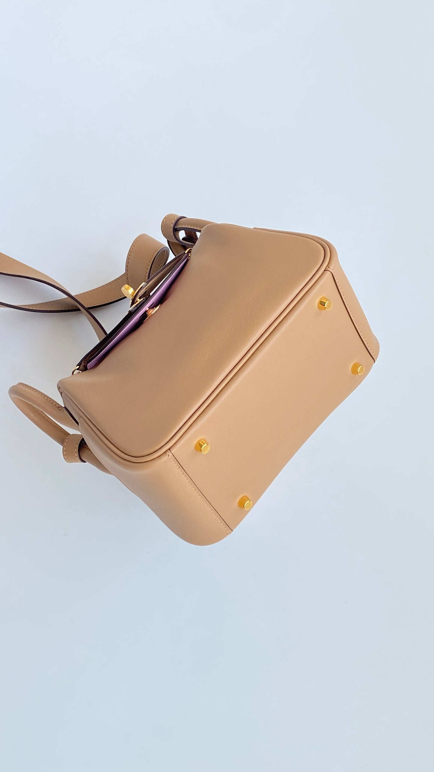 Hermès Lindy 26 Light Brown Leather Bag