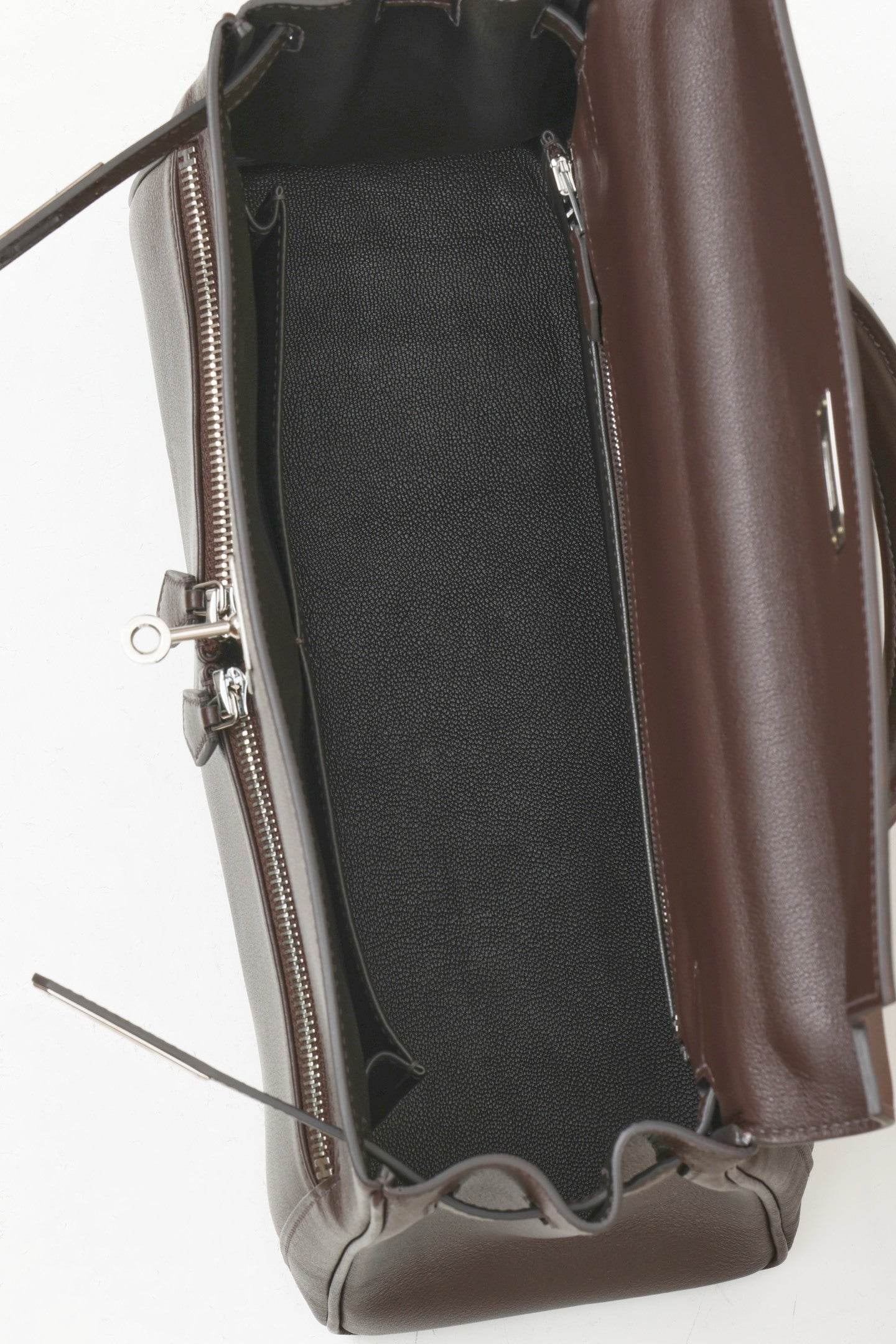 Hermès Kelly Lakis Handbag with Palladium Hardware