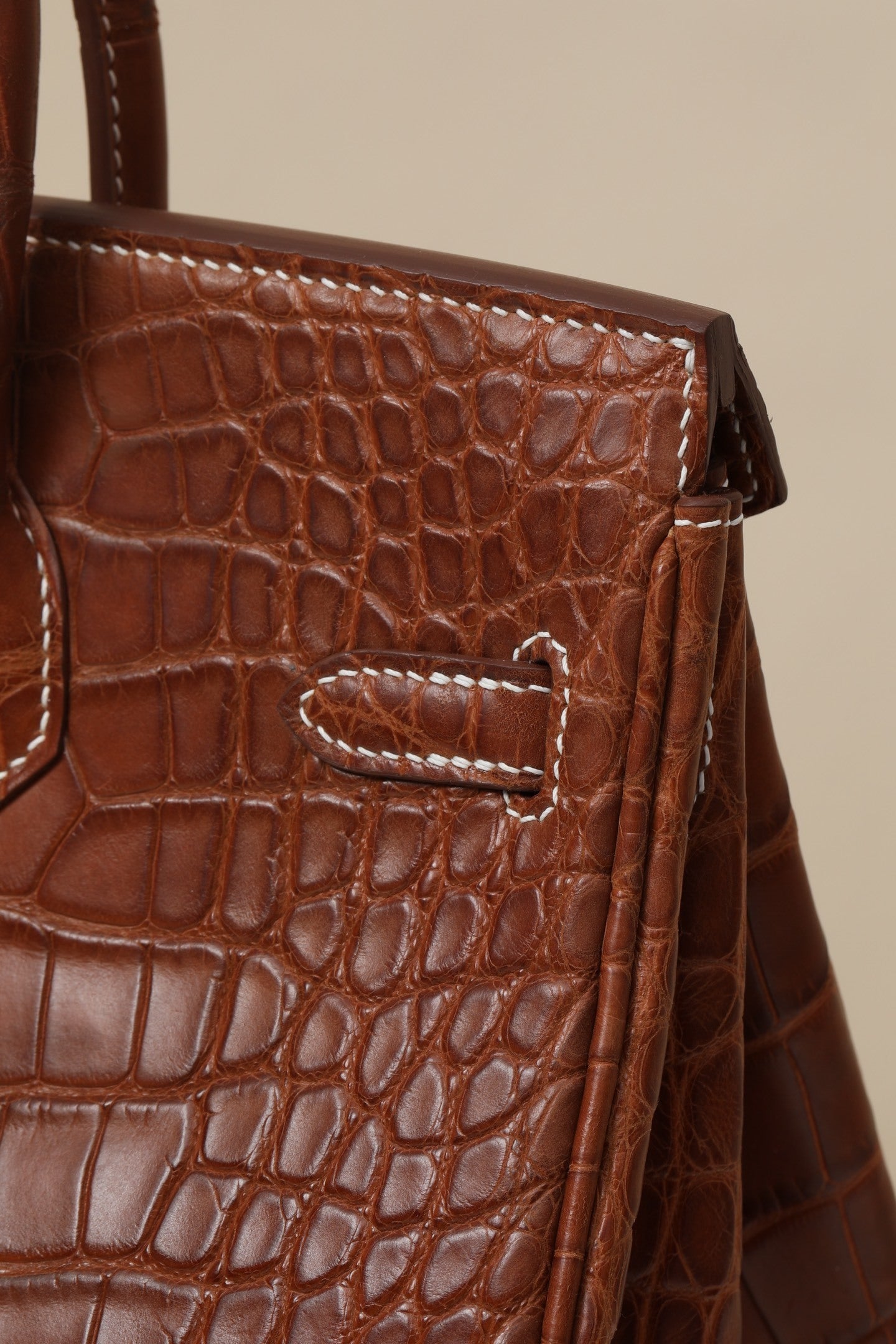 Hermès Birkin 35 Matte Fauve Barenia Alligator