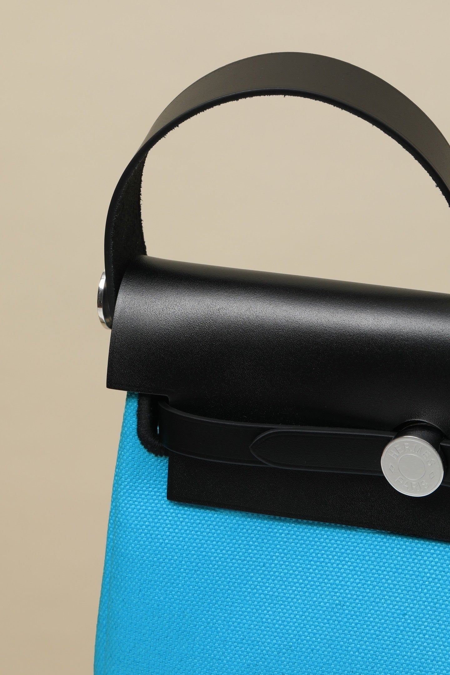 Hermès Herbag Zip 20 Bleu Riviera Canvas