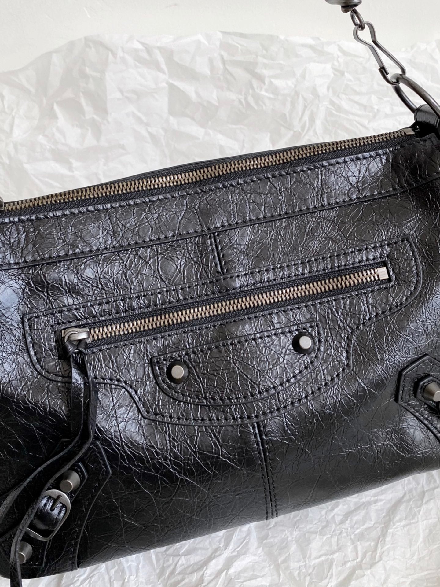 Balenciaga Le City Moto Small Shoulder Bag