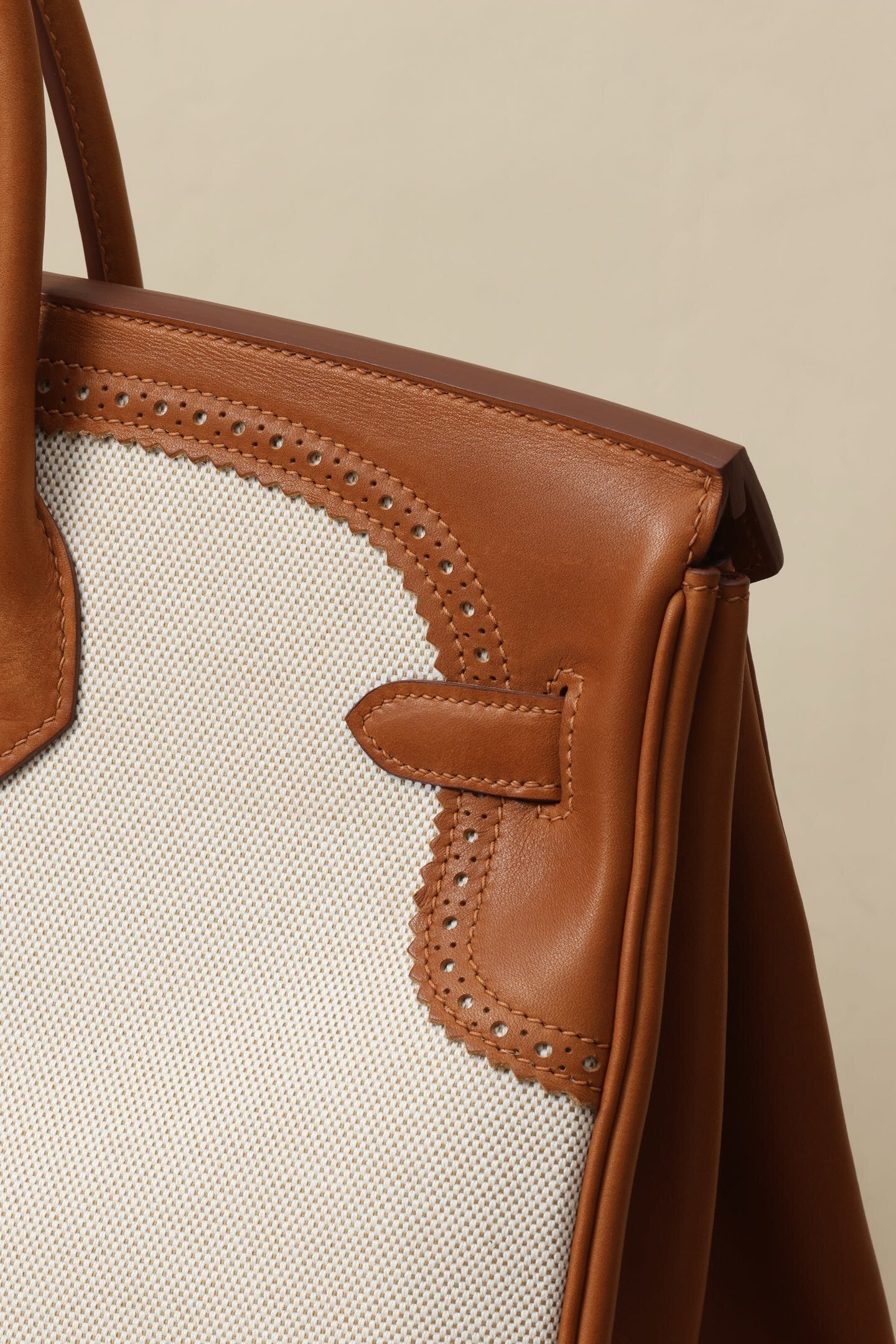 Hermès Birkin Ghillies 35 Canvas & Leather