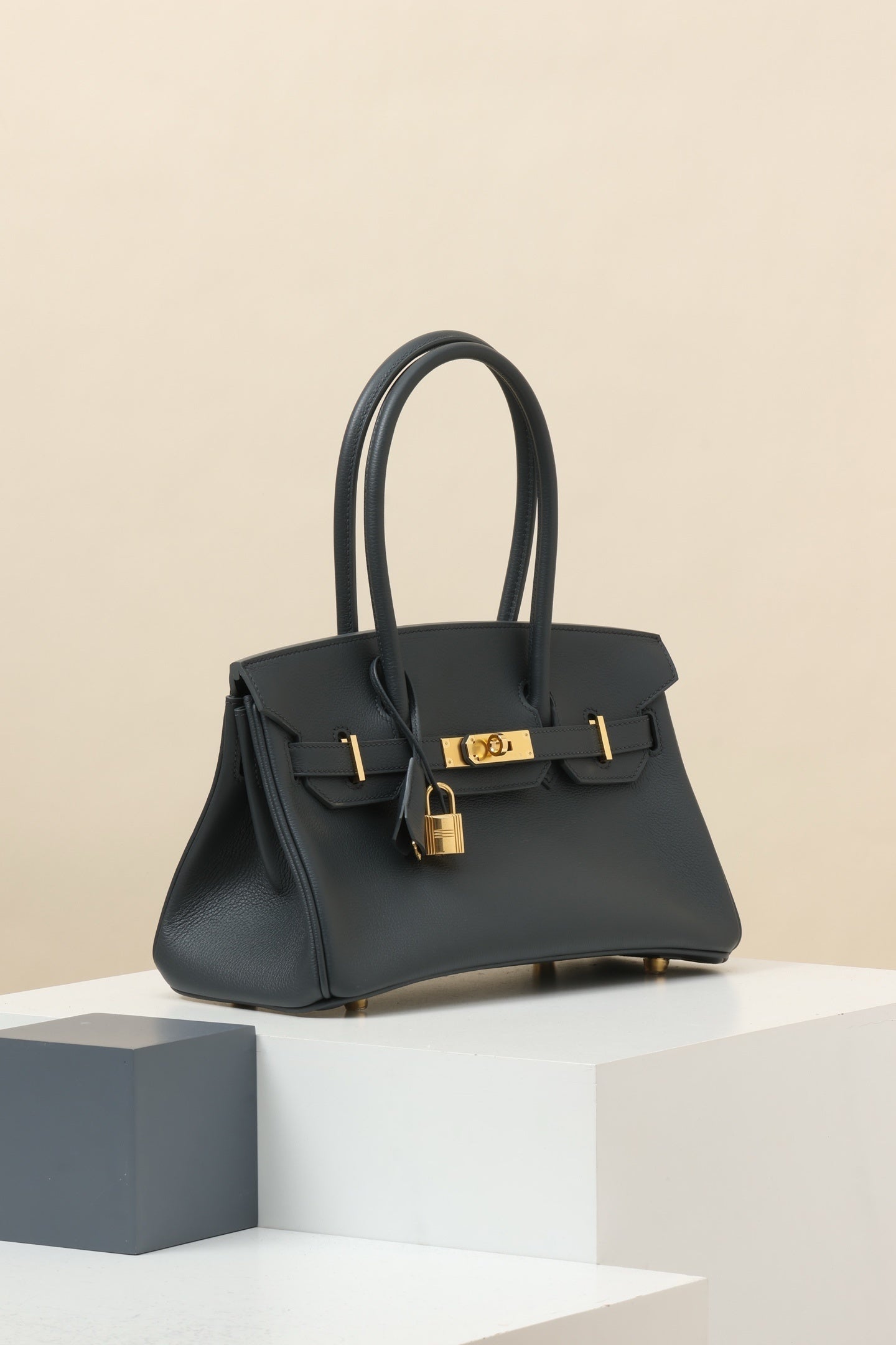 Hermès Birkin 30 Bleu Indigo Epsom Leather with Rose Gold Hardware