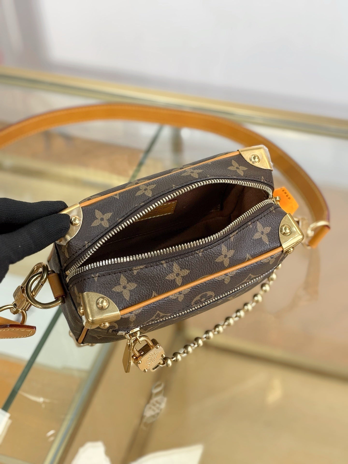 Louis Vuitton Mini Soft Trunk Monogram Canvas with Cowhide Leather Trim