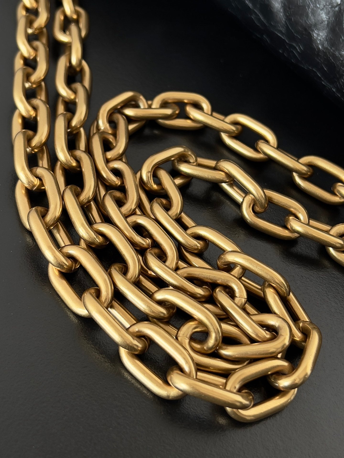 Balenciaga Monaco Chain Bag Black Crinkled Calfskin