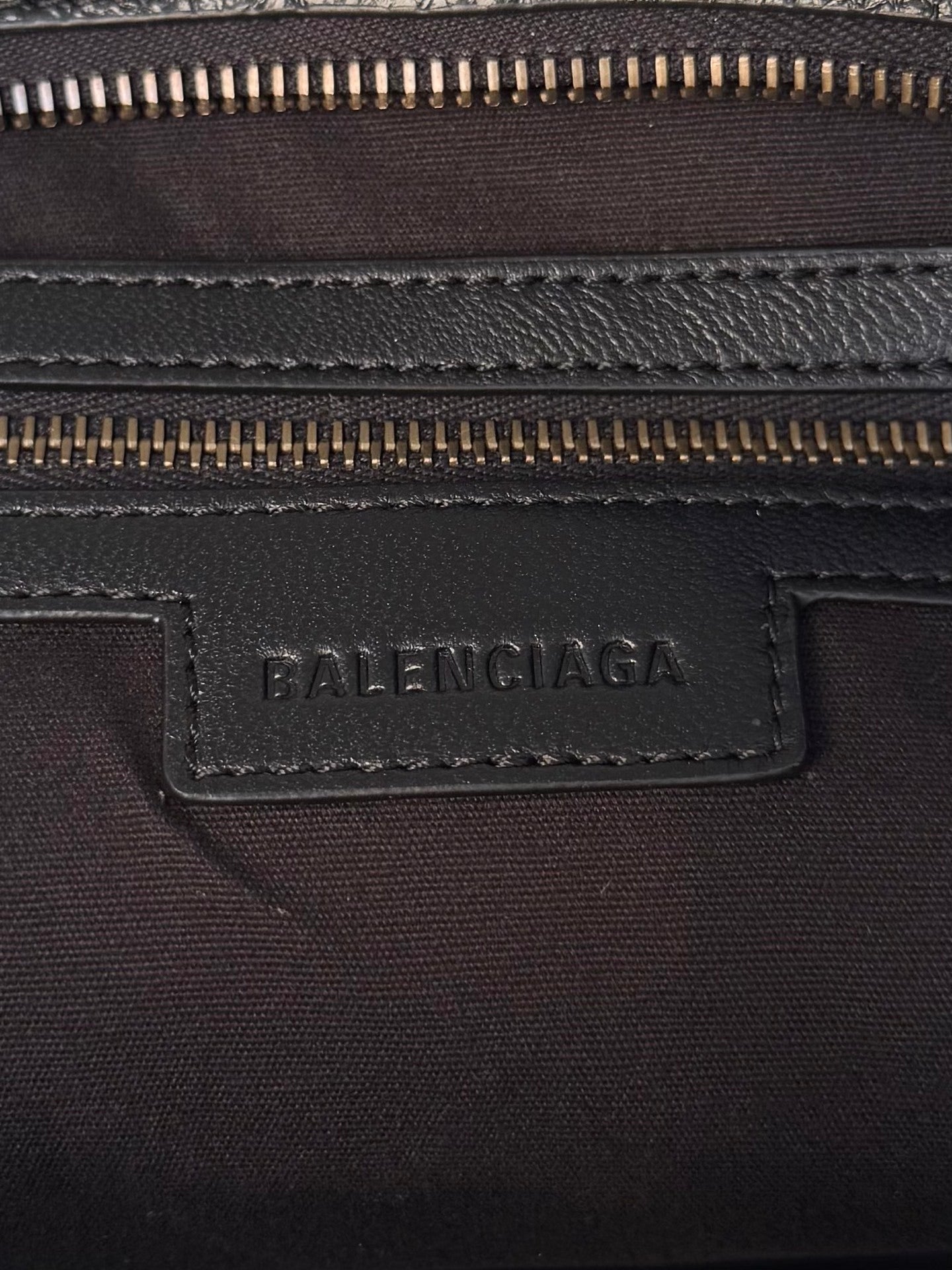 Balenciaga Le City Travel Bag Black Arena Lambskin