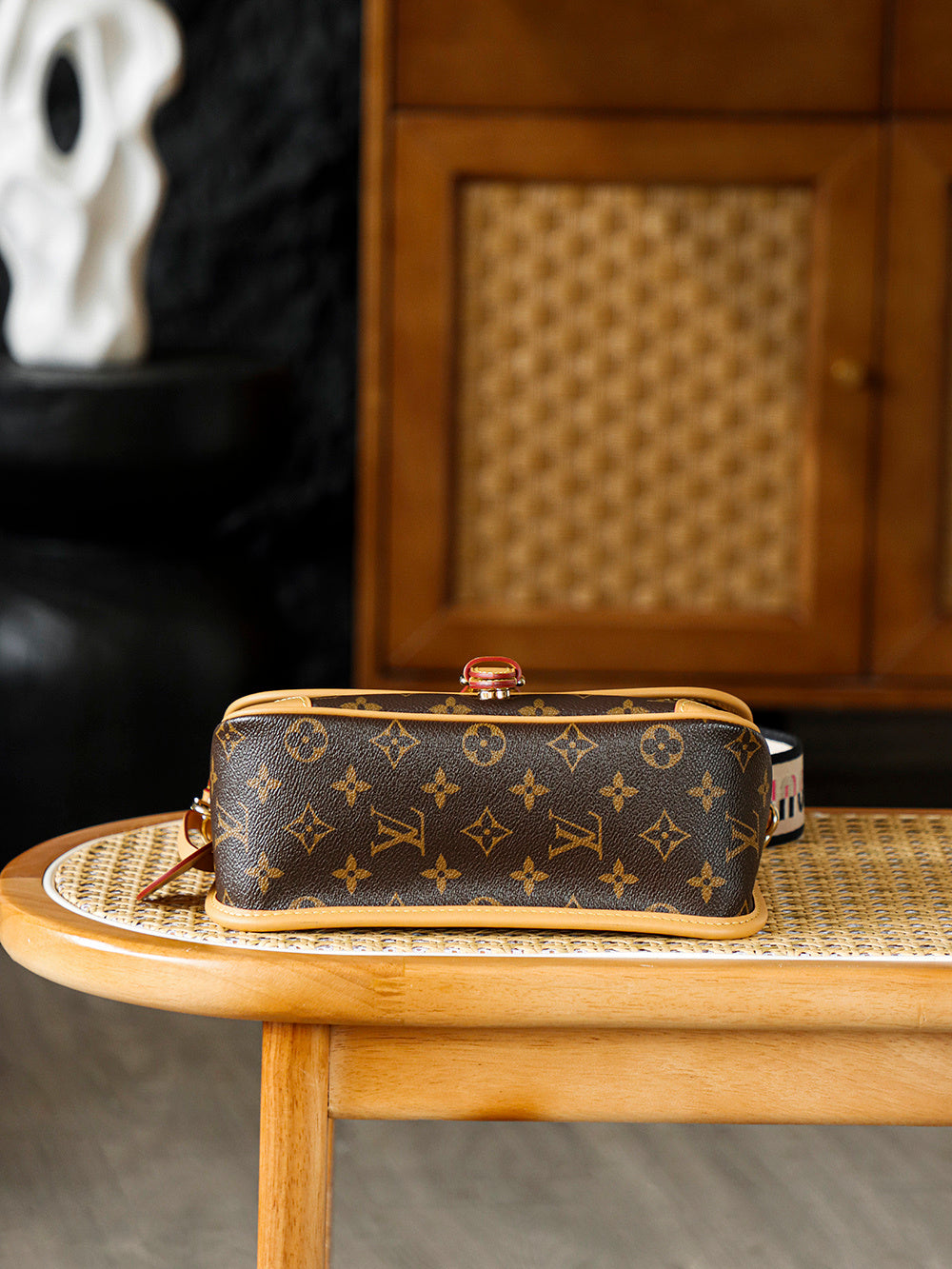Louis Vuitton Diane Bag Monogram Canvas with Cowhide Leather Trim