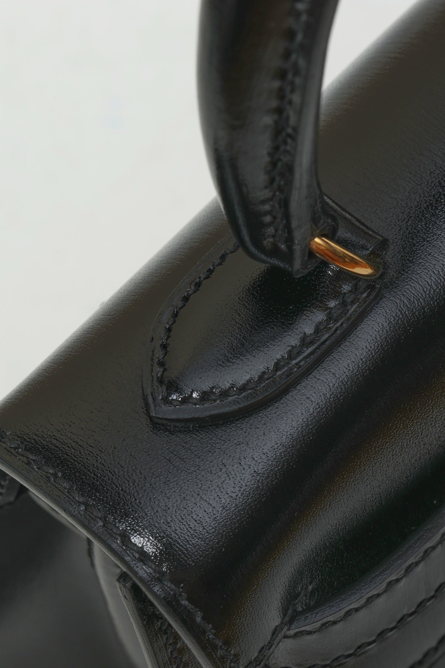 Hermès Mini Kelly 20 Sellier Black Box Calf