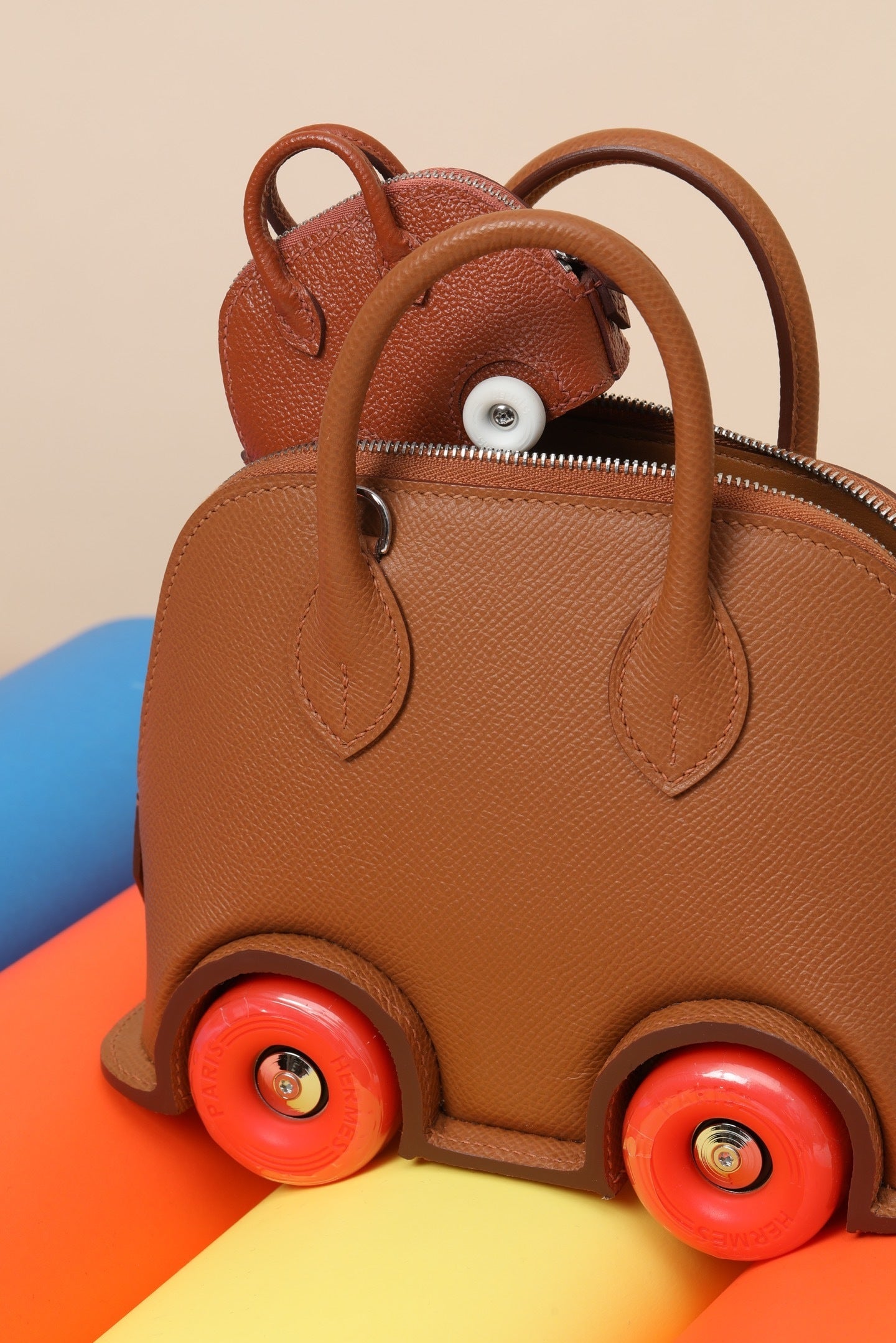 Hermès Bolide on Wheels – Iconic Designer Bag with Miniature Wheels