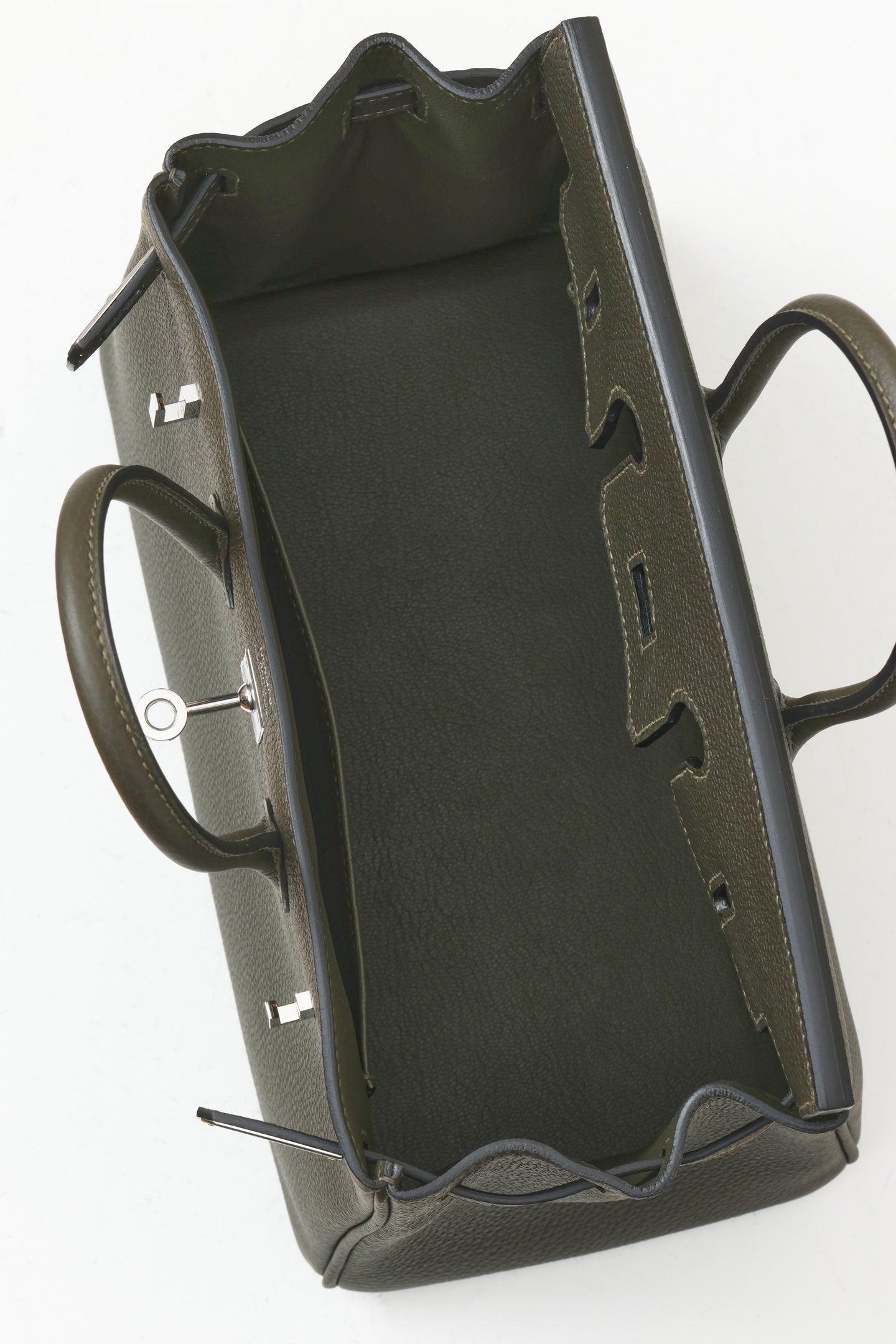 Hermès Birkin 25 Togo Leather Palladium Hardware