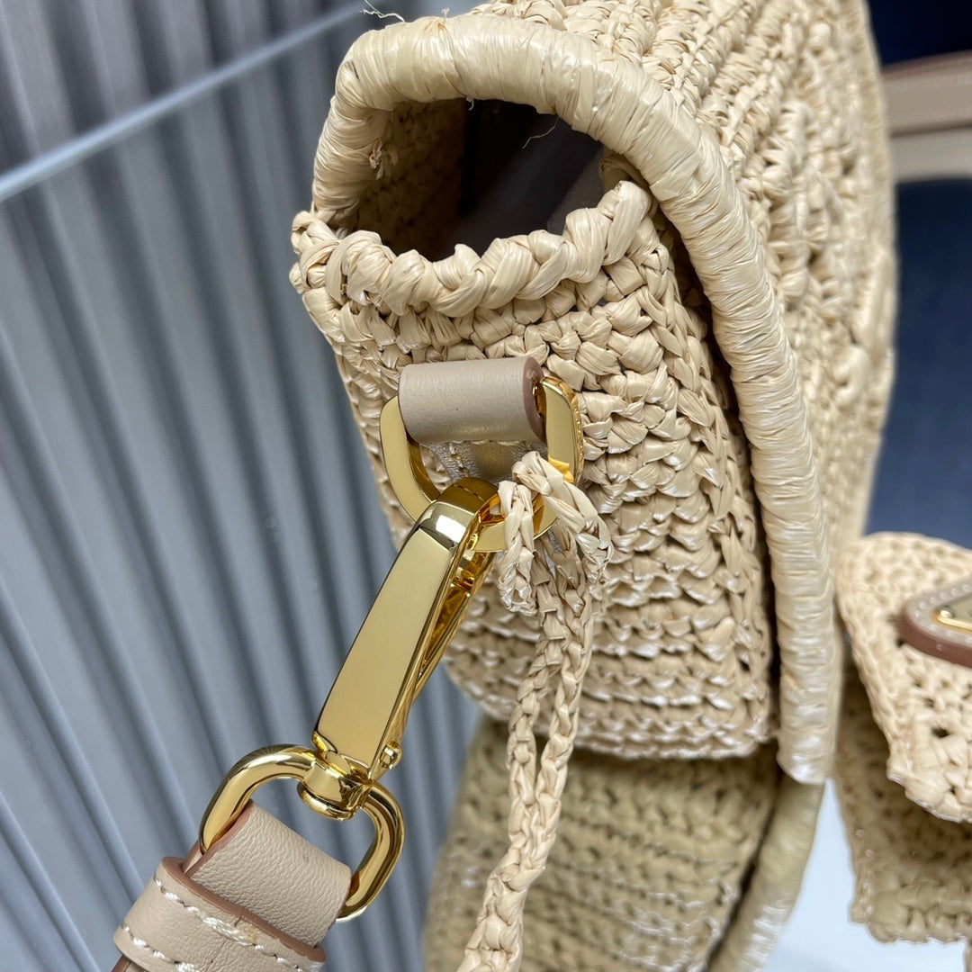 Prada Re-Edition Crochet Mini Shoulder Bag / Crochet Brique Bag