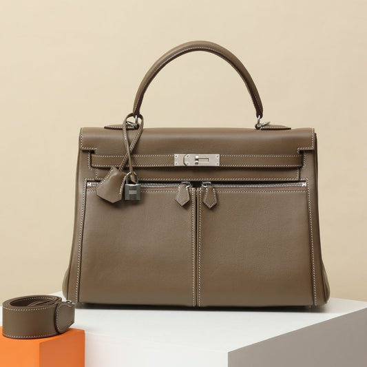 Hermès Kelly Lakis Sporty Zip Pocket Handbag