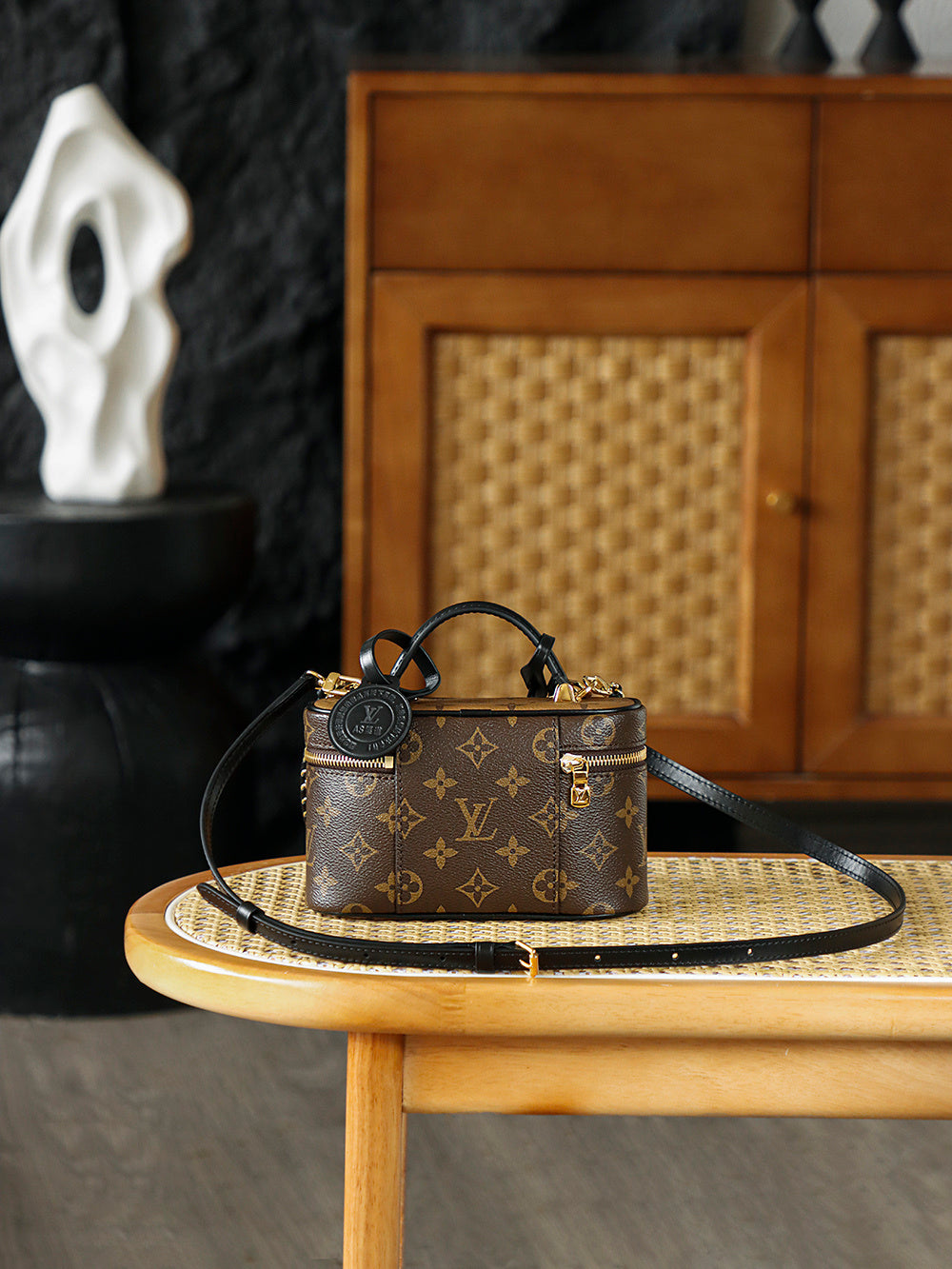 Louis Vuitton Vanity PM Bag in Monogram & Monogram Reverse Canvas