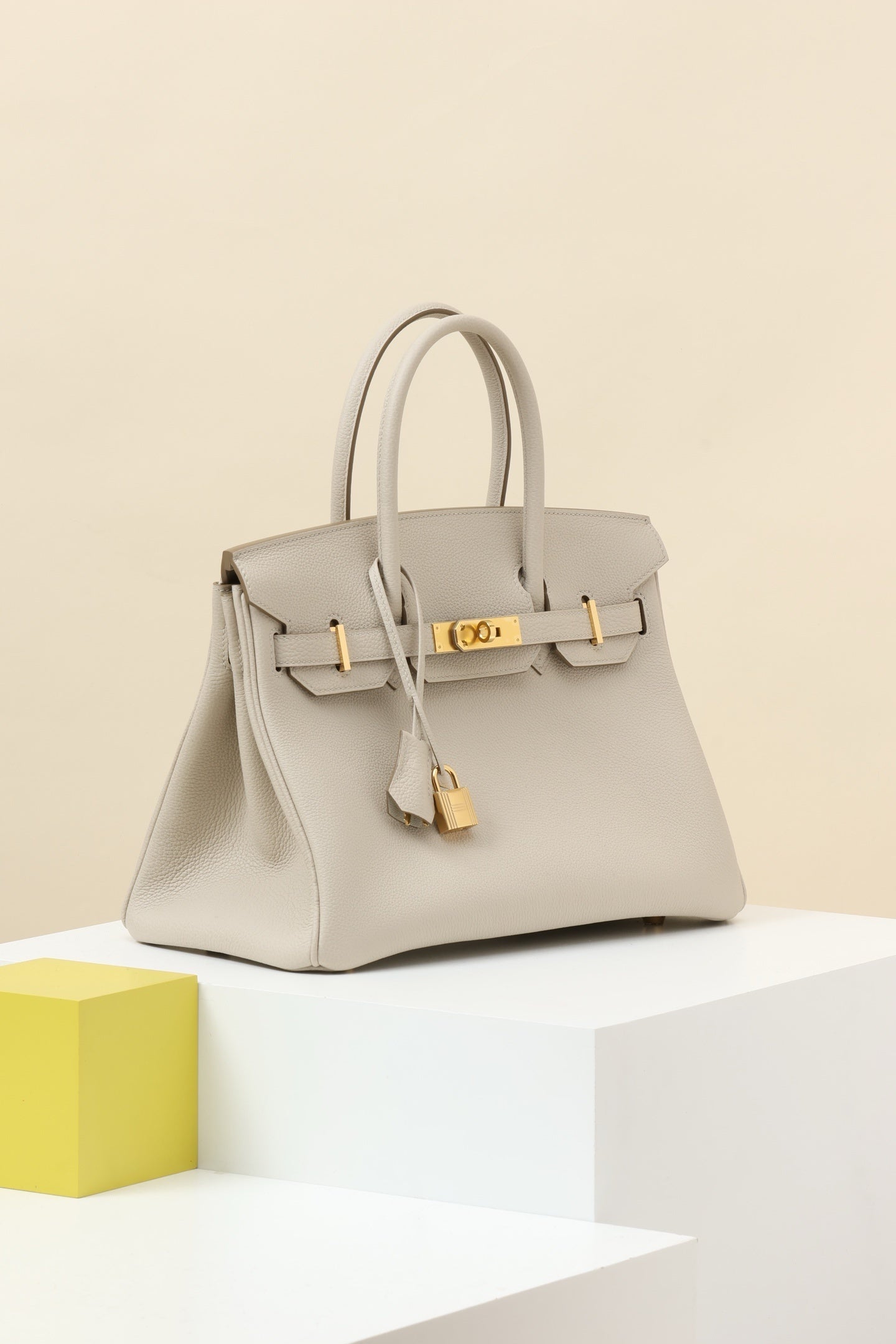Hermès Birkin Craie White Gold Hardware