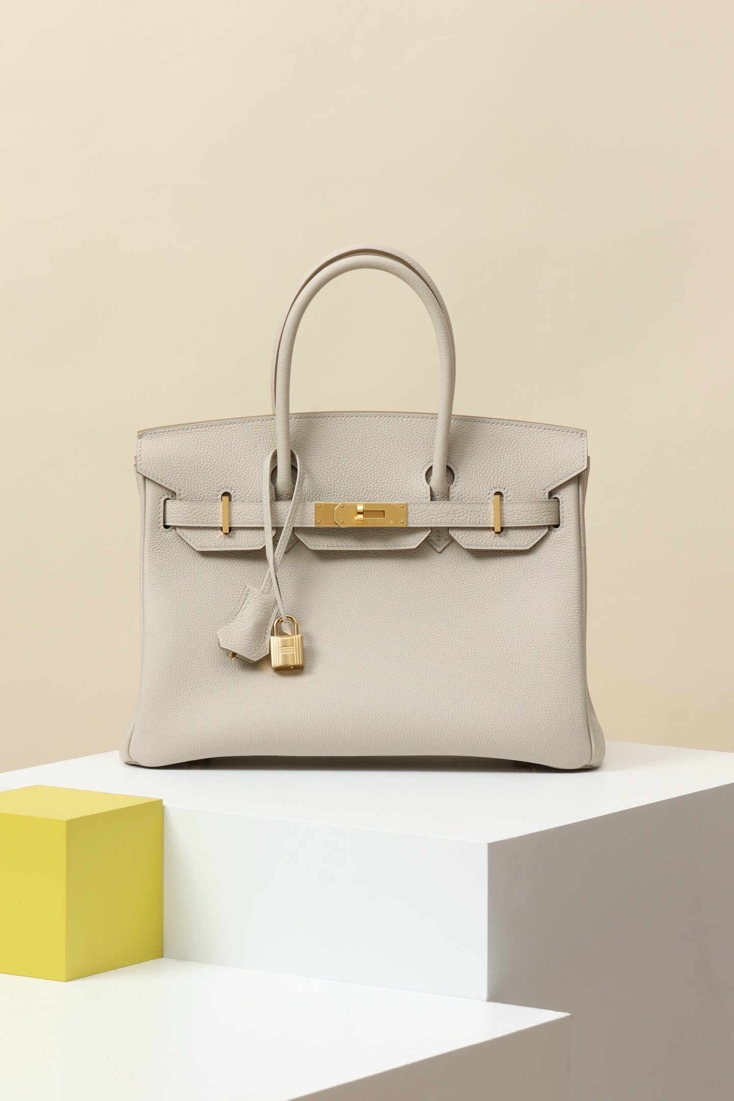 Hermès Birkin Craie White Gold Hardware