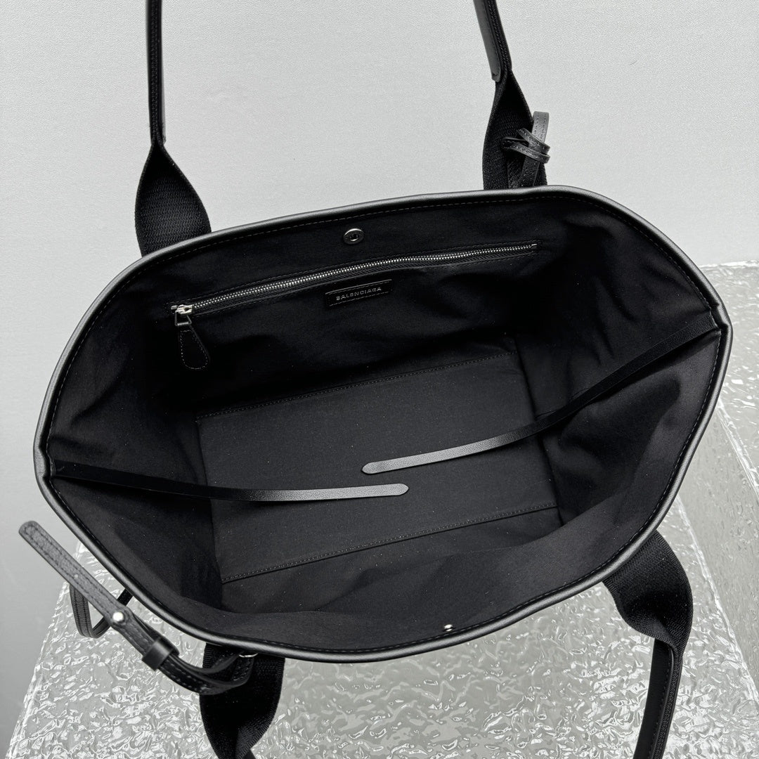 Balenciaga Medium Biarritz Black Calfskin Tote