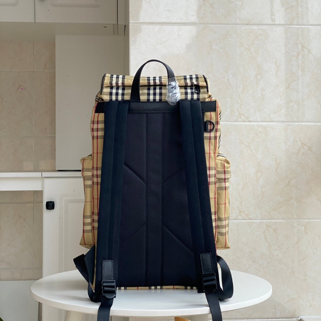 Burberry Murray Archive Beige Check Nylon Backpack