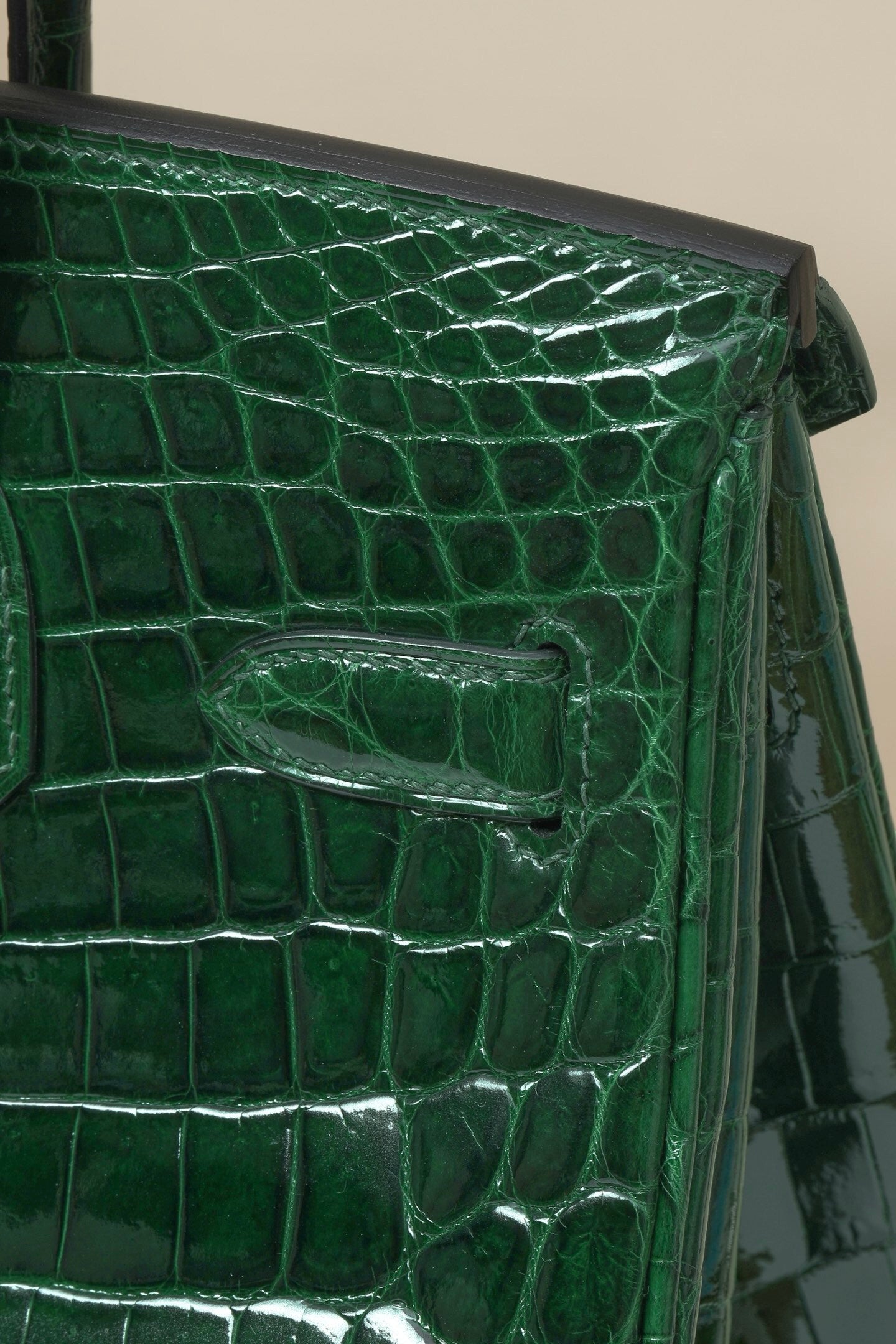 Hermès Birkin 30 Vert Emerald Crocodile Gold