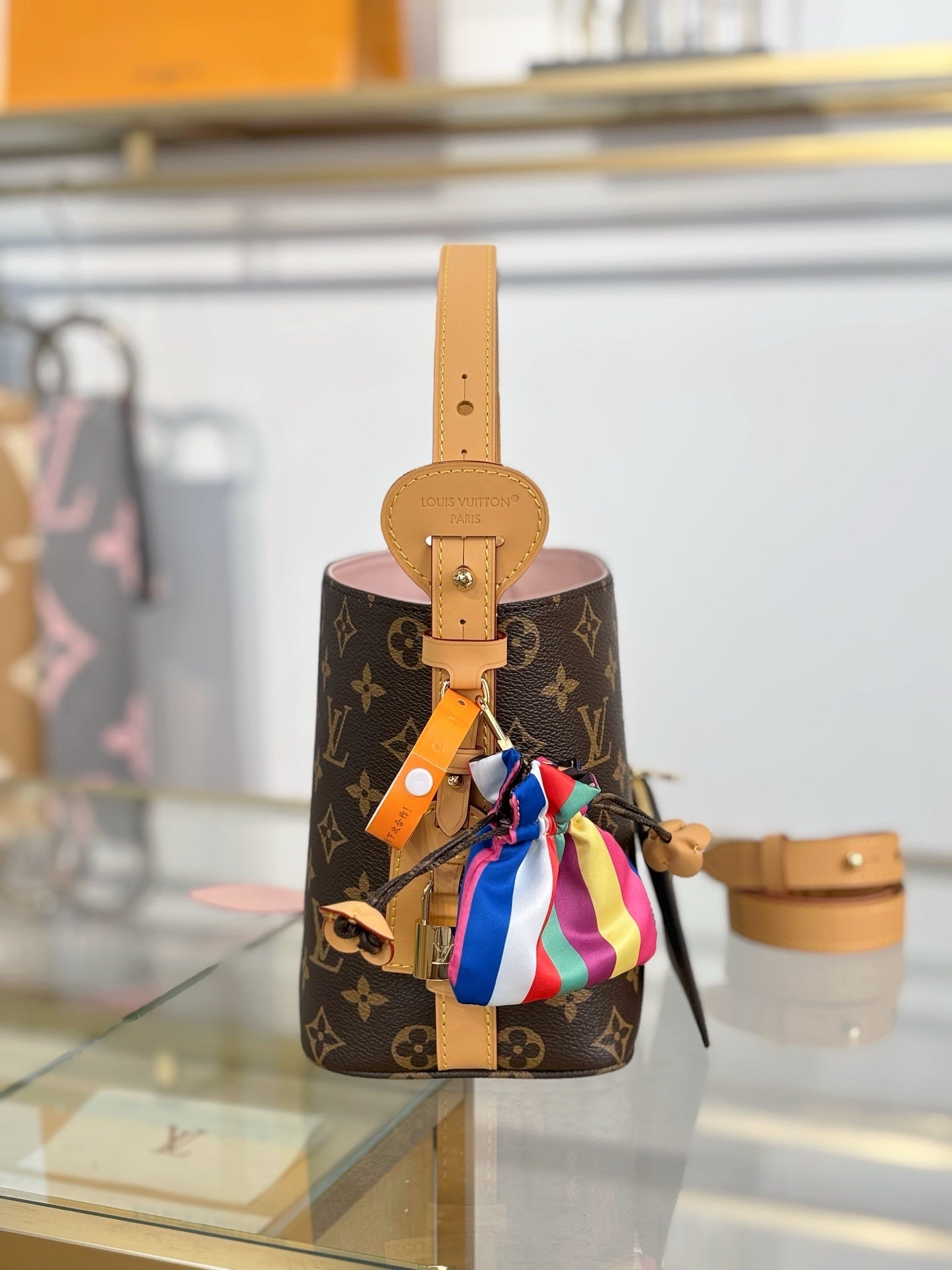 Louis Vuitton All In BB Bag in Monogram Canvas with Pink Lining