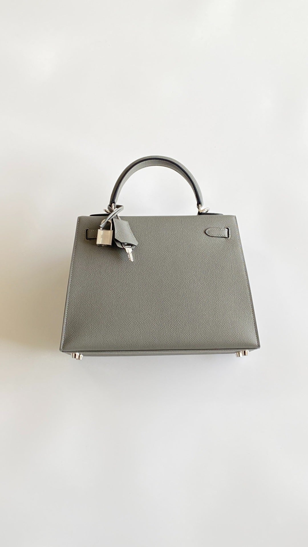 Hermès Kelly 25 Epsom Gris Asphalte Palladium