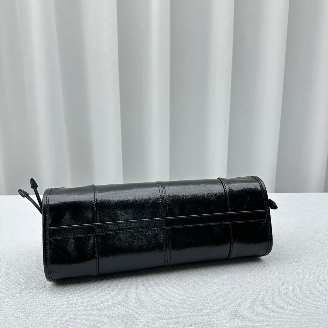 Prada Bonnie Medium Black Leather Shoulder Bag