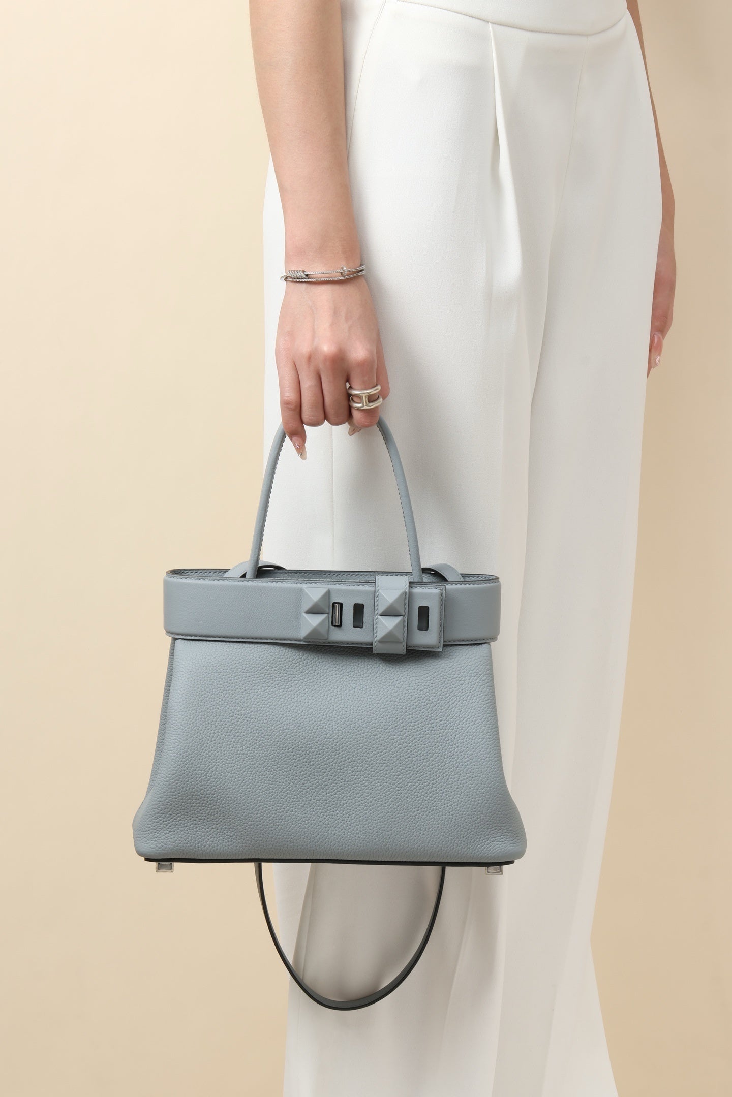 Hermès Medor Bag Gris Meyer Togo & Swift Leather