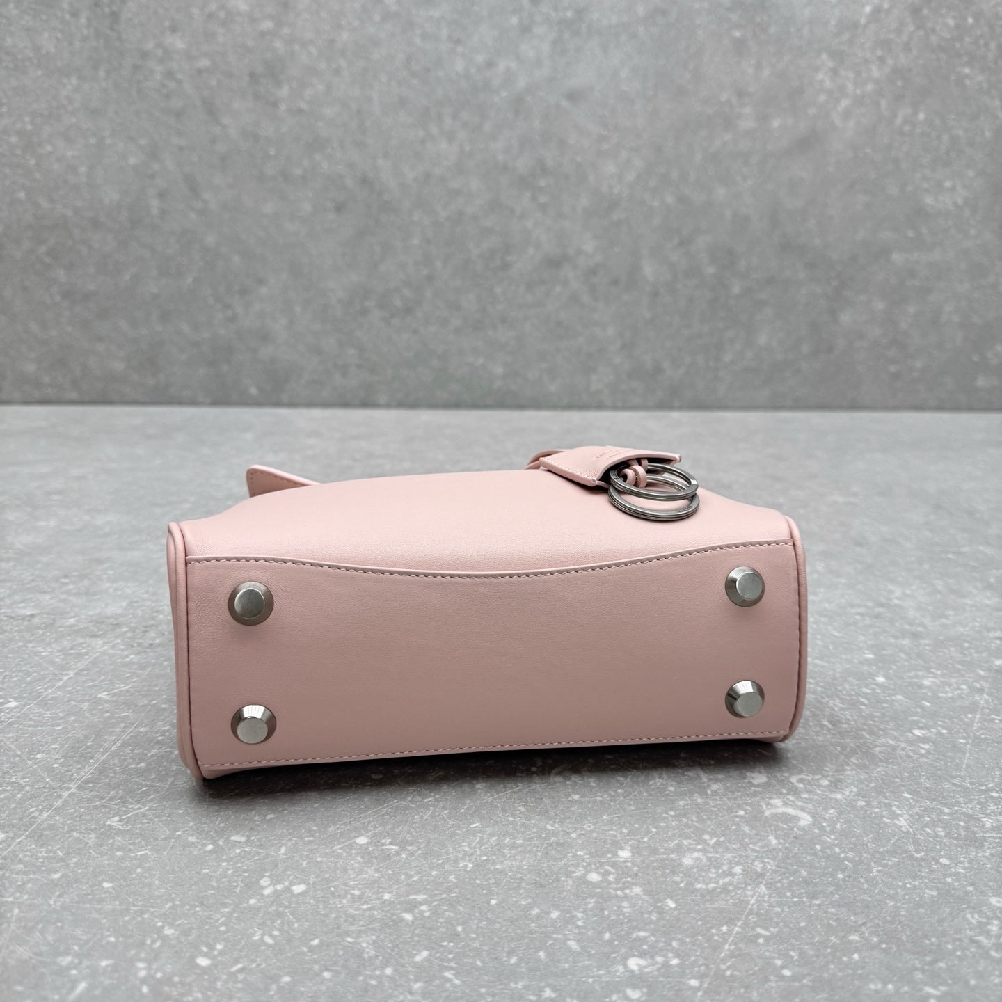 Balenciaga Rodeo Mini Pastel Pink Suede Tote Bag