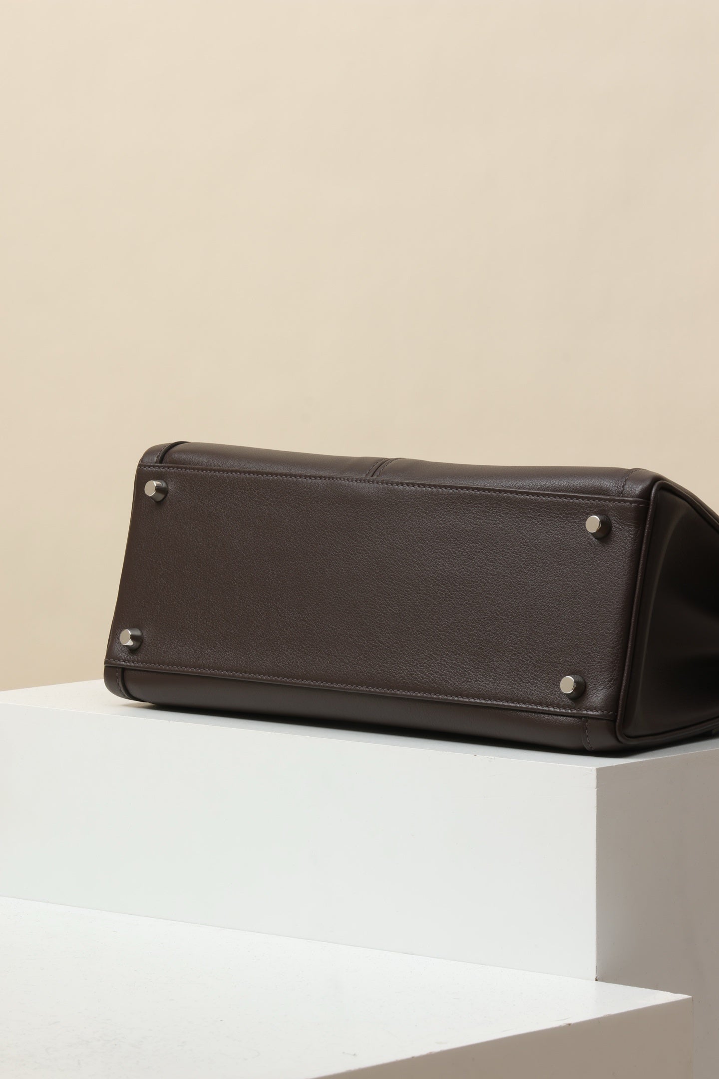 Hermès Kelly Lakis Handbag with Palladium Hardware