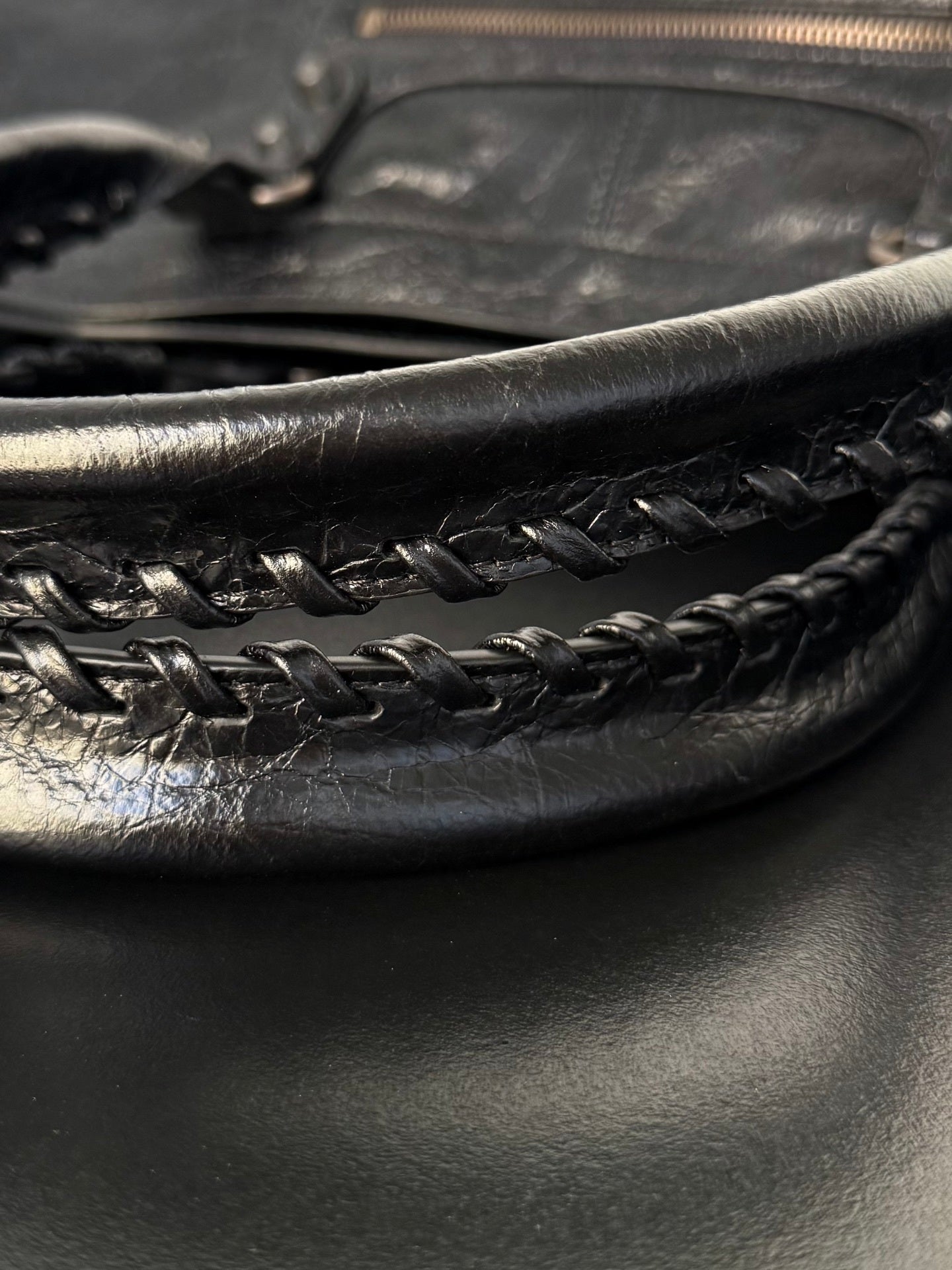 Balenciaga Le City Travel Bag Black Arena Lambskin