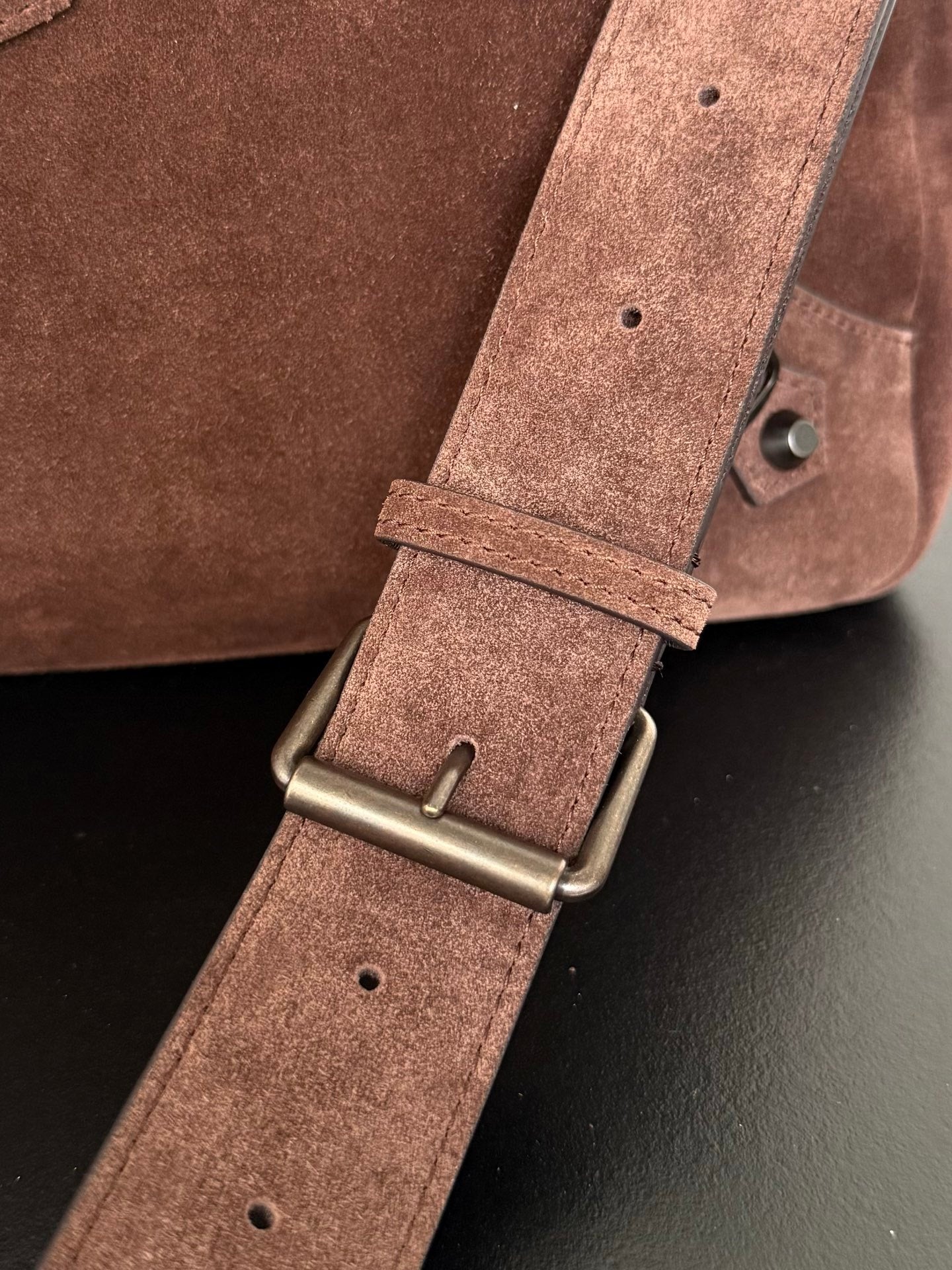 Balenciaga Le City Hobo Brown Suede Bag