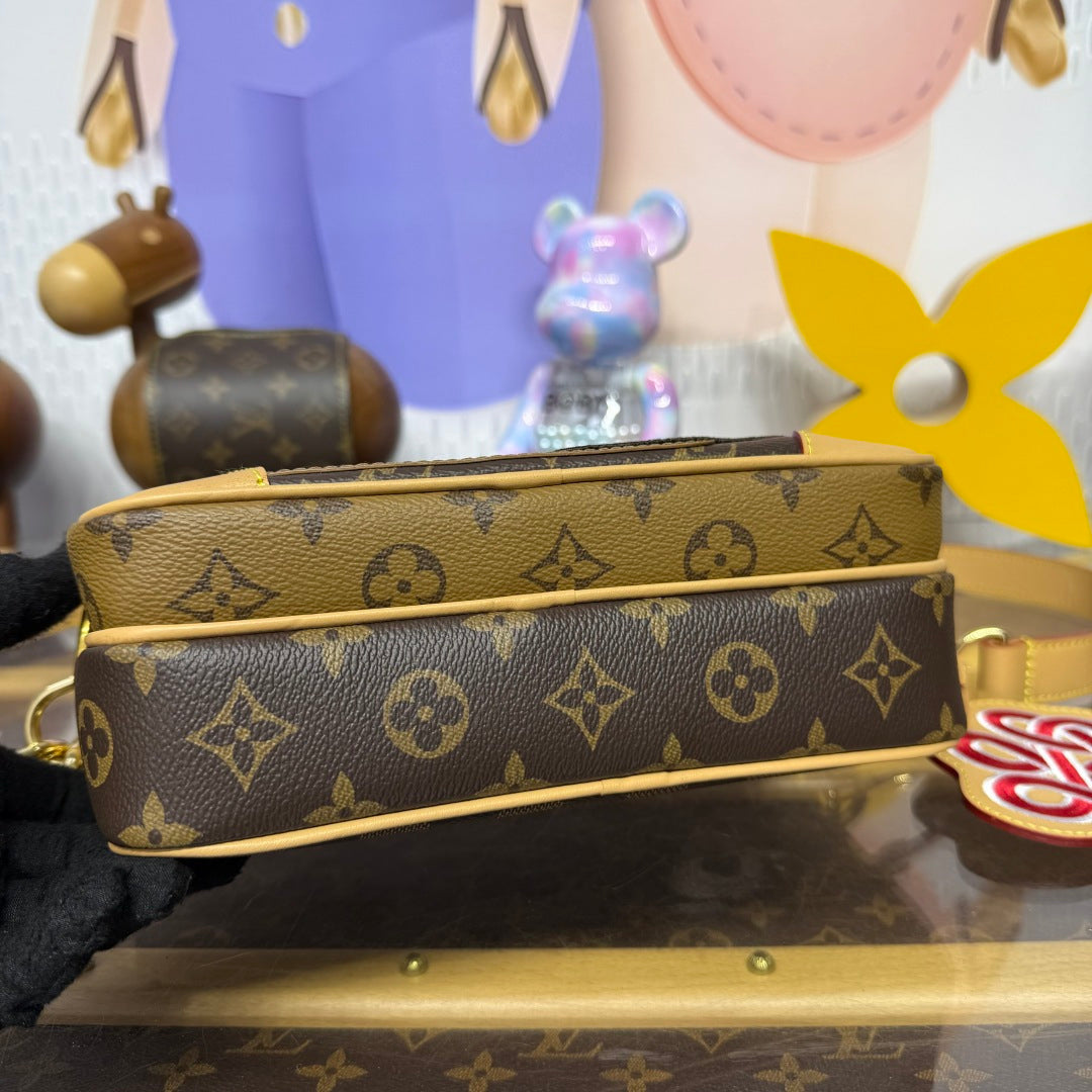 Louis Vuitton x NIGO Nil Messenger Bag in Giant Damier & Monogram Canvas