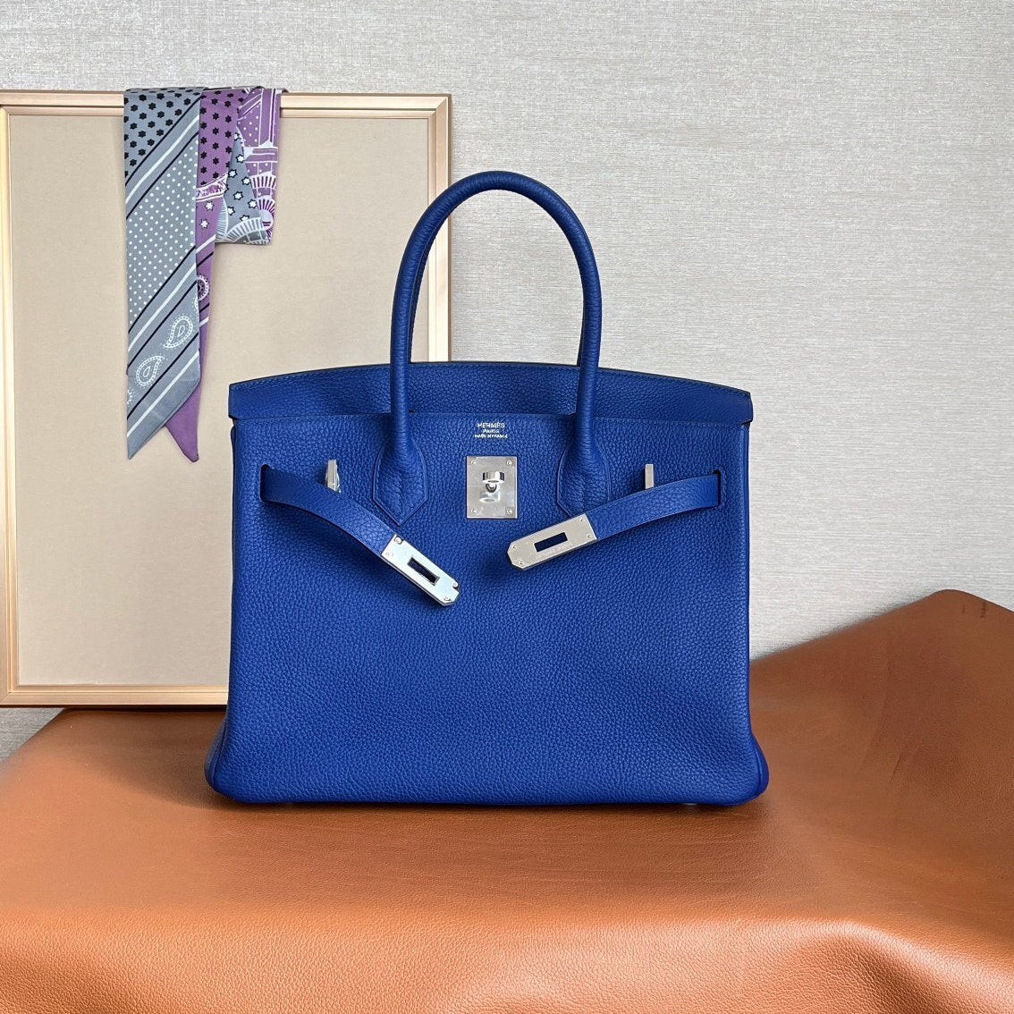Hermès Birkin Blue Electric Palladium Hardware